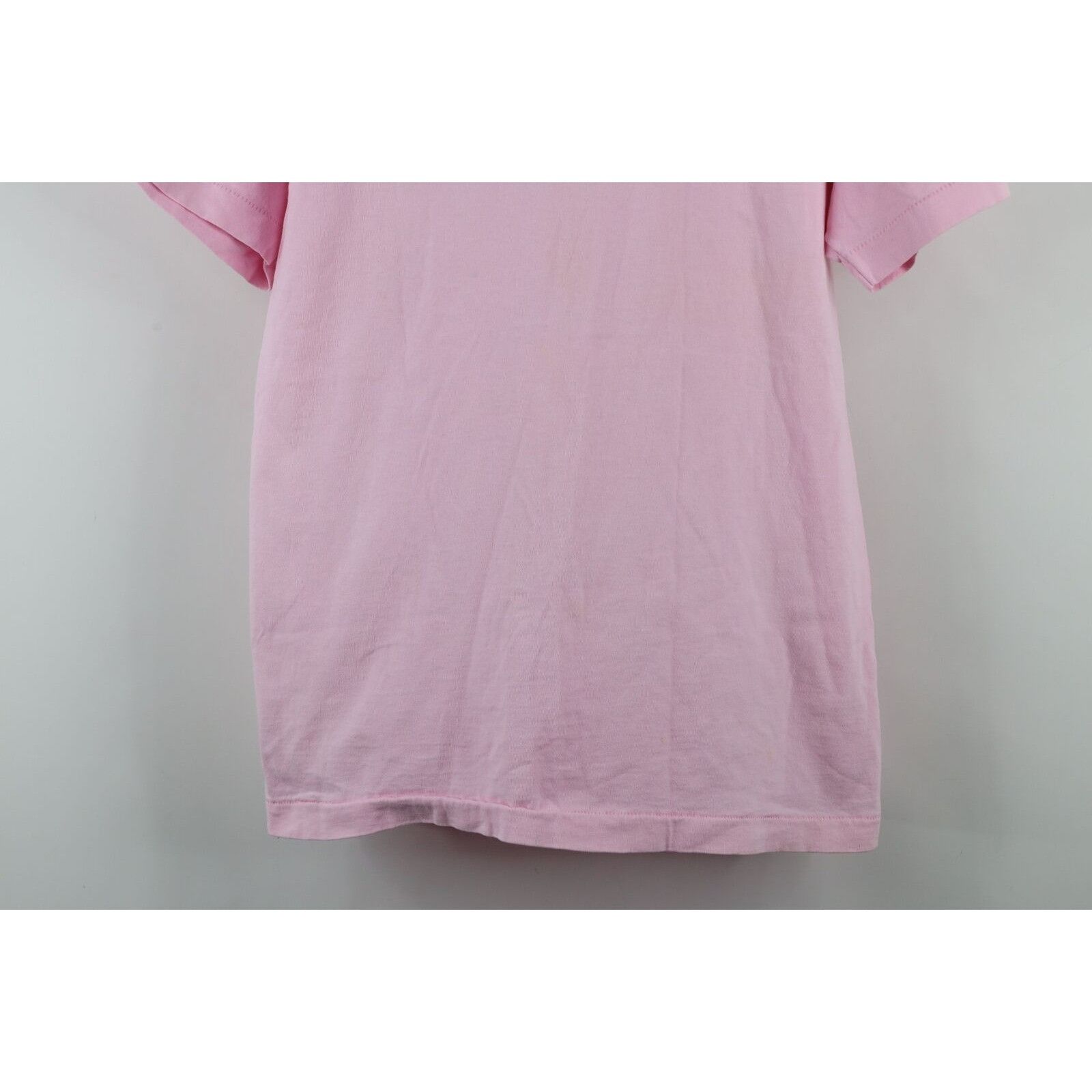 Vintage Vintage 90s Streetwear Distressed Blank Cotton T-Shirt Size US L / EU 52-54 / 3 - 3 Thumbnail