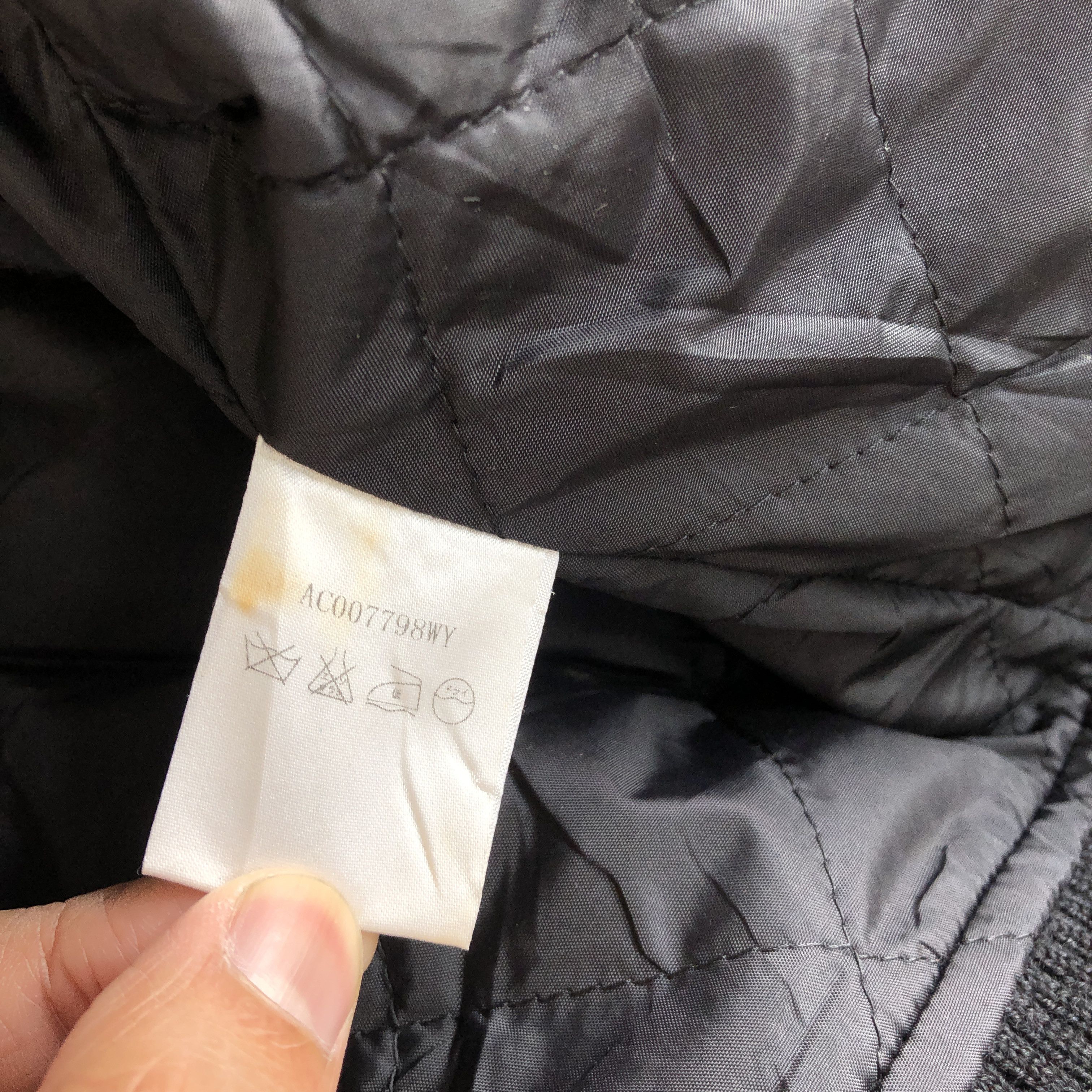 Japanese Brand × Vintage Vintage 90s Japanese Varsity Jacket WL Navy Wool Jackets Size S / US 4 / IT 40 - 8 Thumbnail