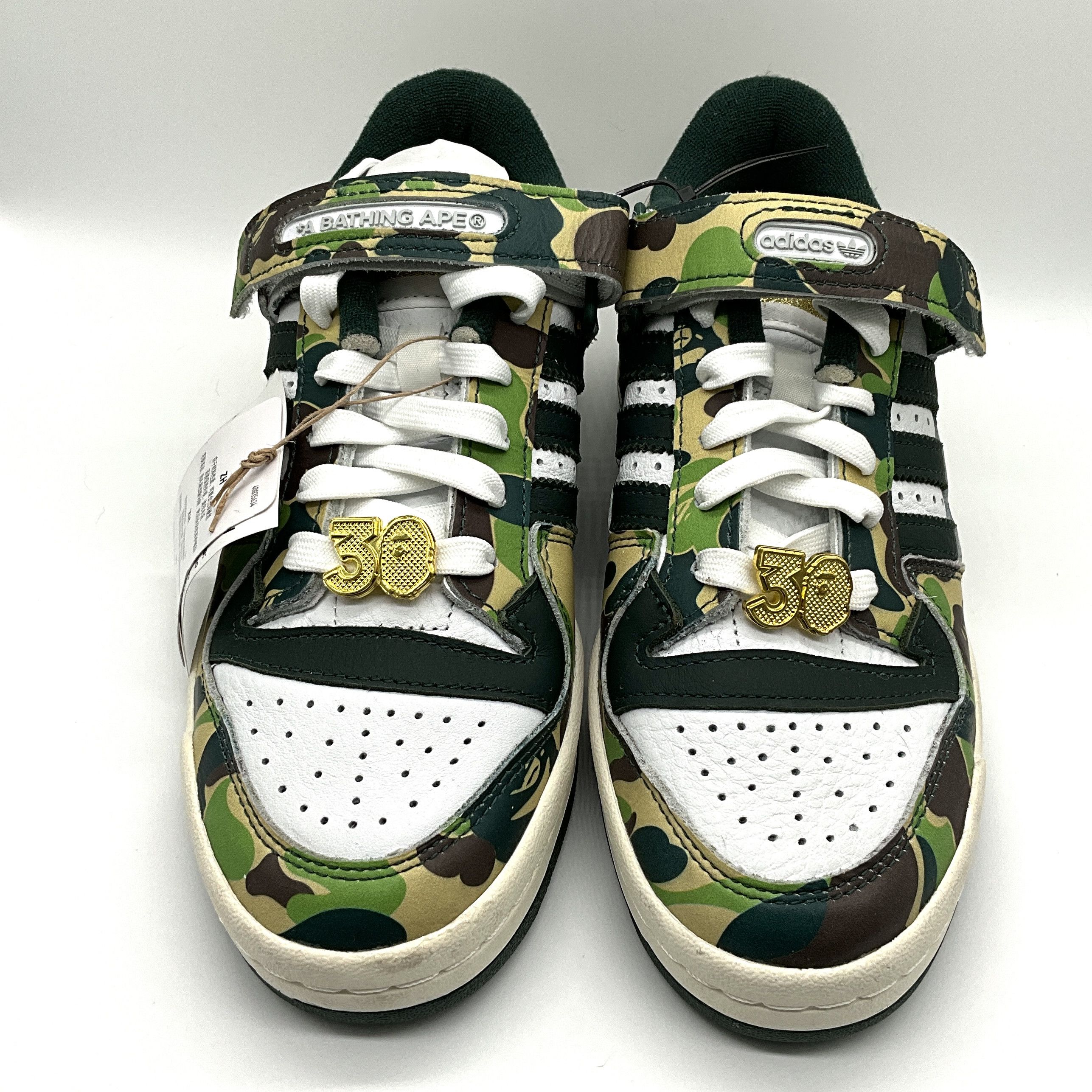 Adidas × Bape Bape x Adidas forum 84 low top sneakers Size US 4.5 / IT 34.5 - 3 Thumbnail