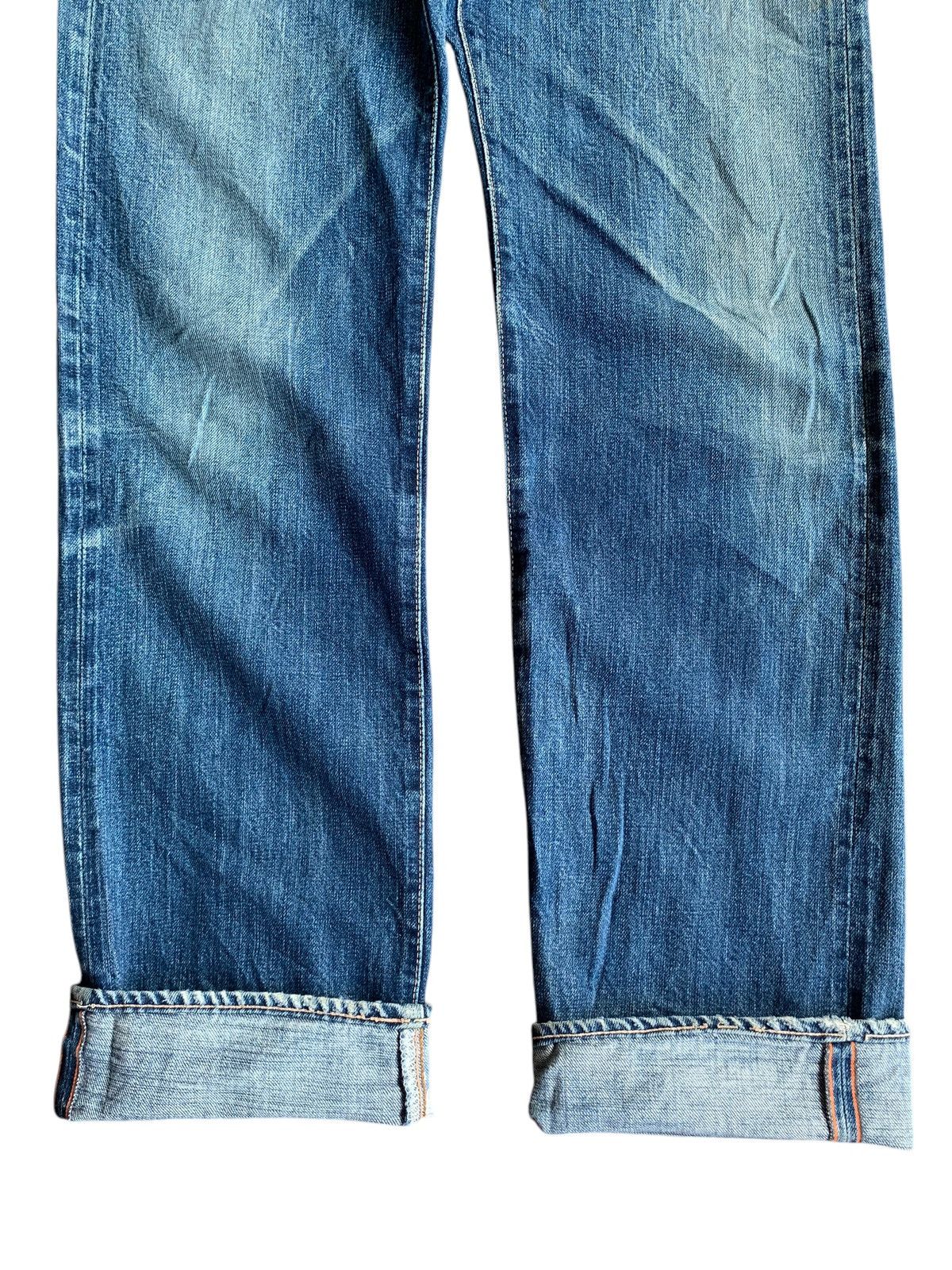 Japanese Brand × Kapital × OMNIGOD OMNIGOD SELVEDGE BUTTON FLY FADED & RUSTY DISTRESSED DENIM Size US 29 - 10 Thumbnail