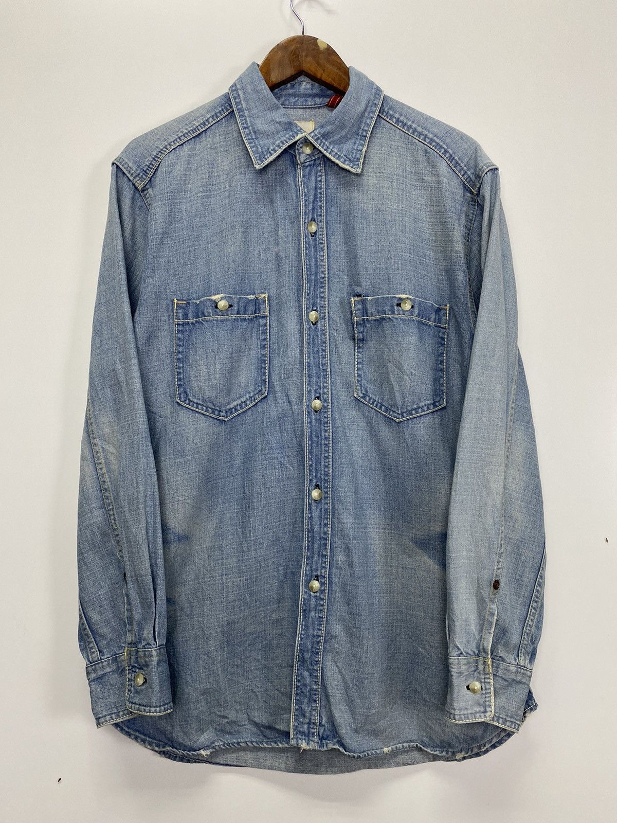 Levi's × Vintage Vintge Levis redloop button up Size US L / EU 52-54 / 3 - 9 Thumbnail
