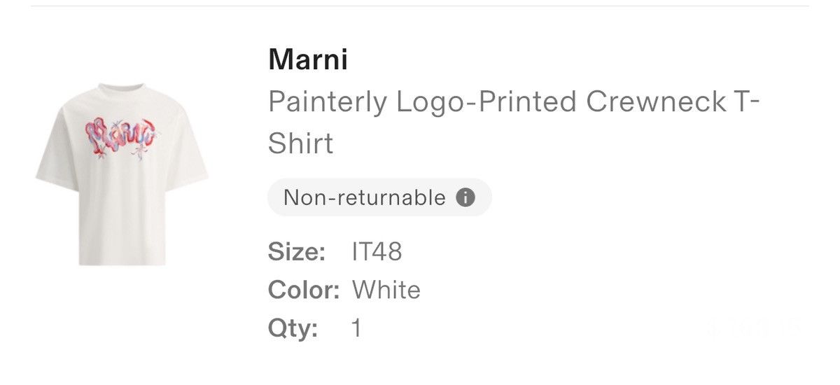 Marni Marni Painterly Tee Sz M Size US M / EU 48-50 / 2 - 10 Thumbnail