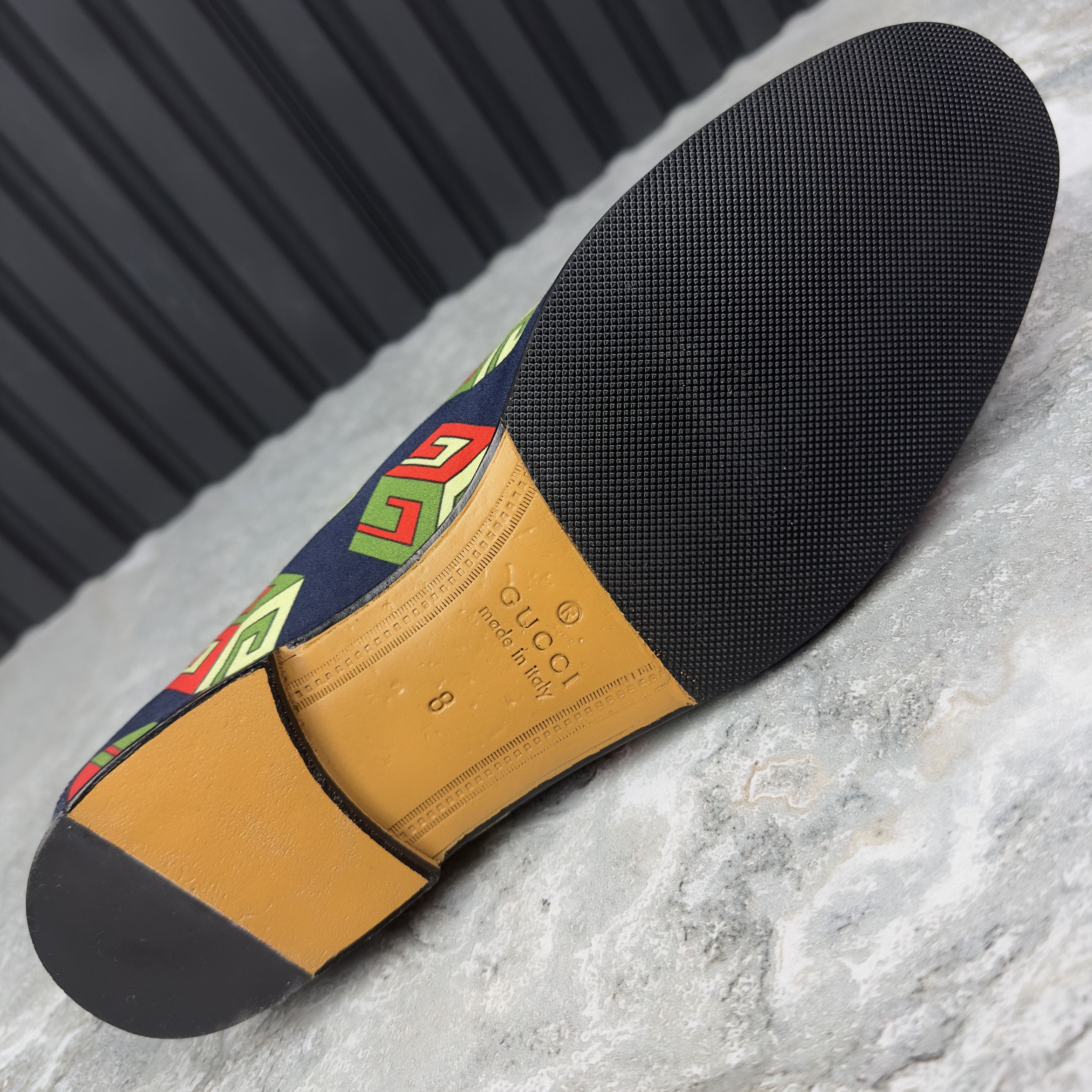 Canvas Mr. Porter Cube Horsebit Loafers