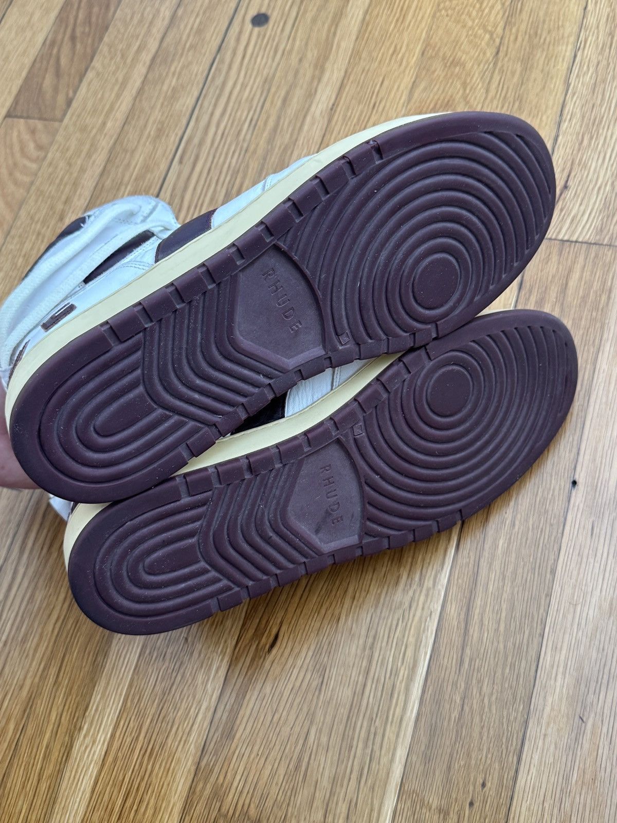 Rhude Rhude Rhecess High Maroon Size US 12 / EU 45 - 5 Thumbnail
