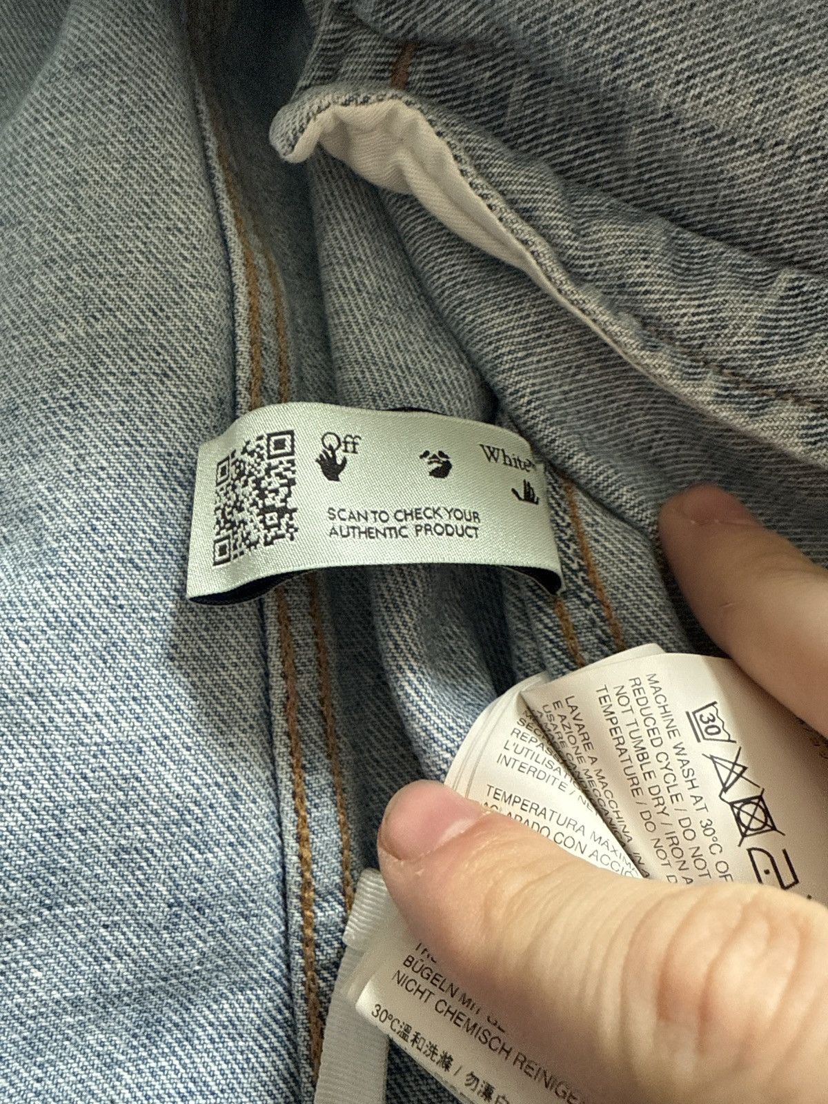 Off-White Off white denim jacket 2xl rare temperature Size US XXL / EU 58 / 5 - 12 Thumbnail