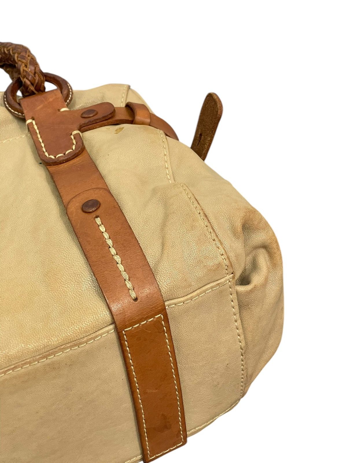 Genuine Leather Full Leather Patina Genten Japan Hand Bag 1🟩8 Size ONE SIZE - 17 Thumbnail