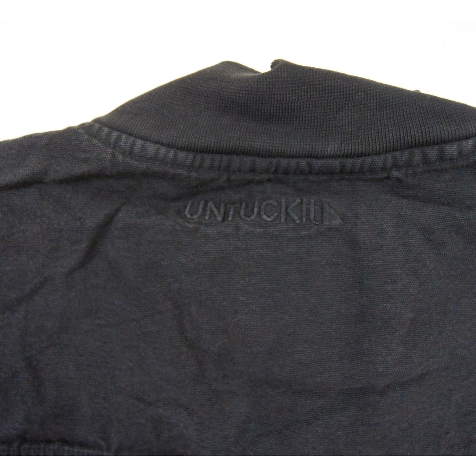 UNTUCKit UNTUCKit Men's Sweater Black XLarge Quarter Zip Pullover Wolfred Patch Preppy Size US XL / EU 56 / 4 - 5 Thumbnail