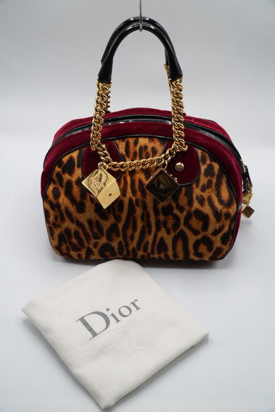 Dior 2000s Dior - John galliano Gambler Leopard Pony Bowler Bag Size ONE SIZE - 1 Thumbnail