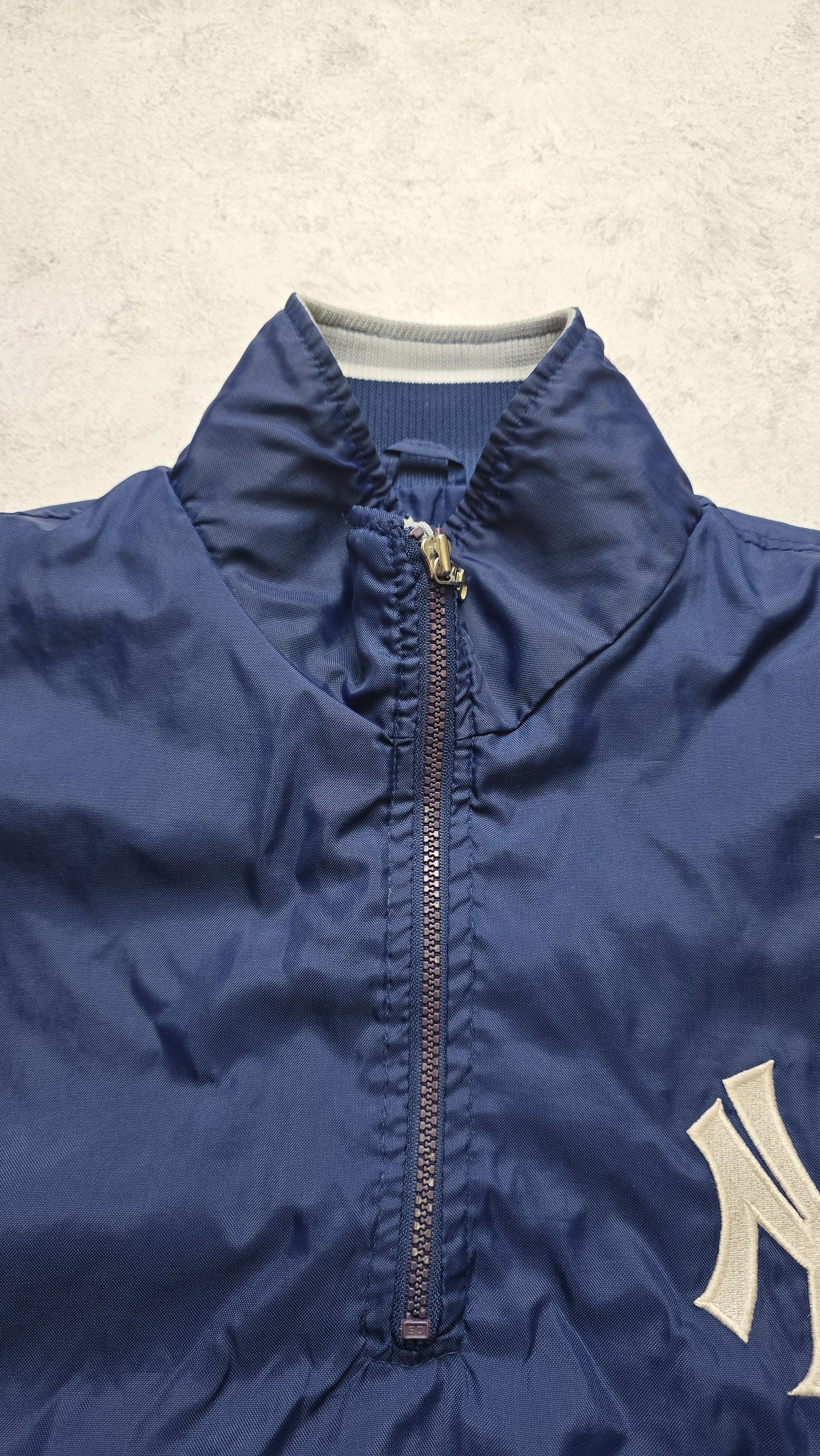 Starter Vintage Starter New York Yankees MLB 1/4 Zip Pullover Jacket Size US L / EU 52-54 / 3 - 12 Thumbnail