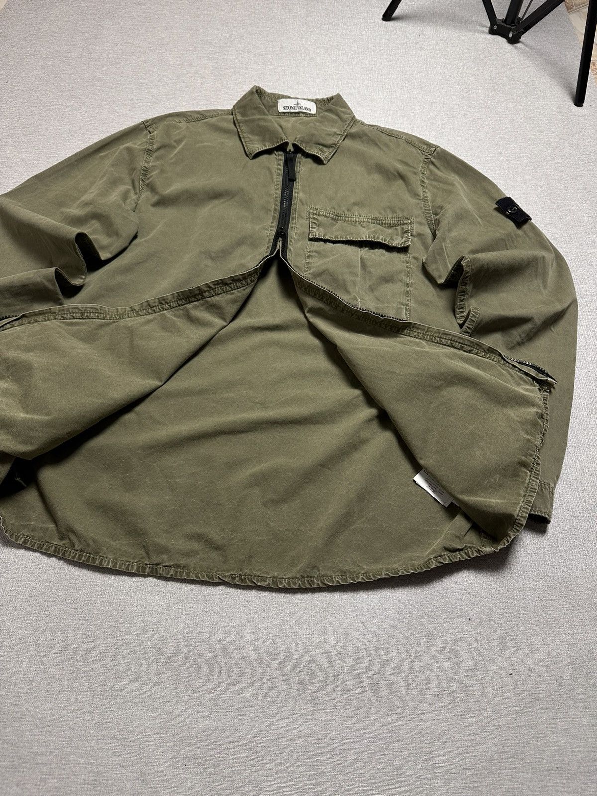 Massimo Osti Stone Island Garment Dyed Zip Overshirt Size US M / EU 48-50 / 2 - 6 Thumbnail