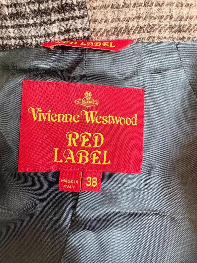 Vivienne Westwood Vivienne Westwood Exclusive gray grid pieced large collar Size XS / US 0-2 / IT 36-38 - 7 Thumbnail