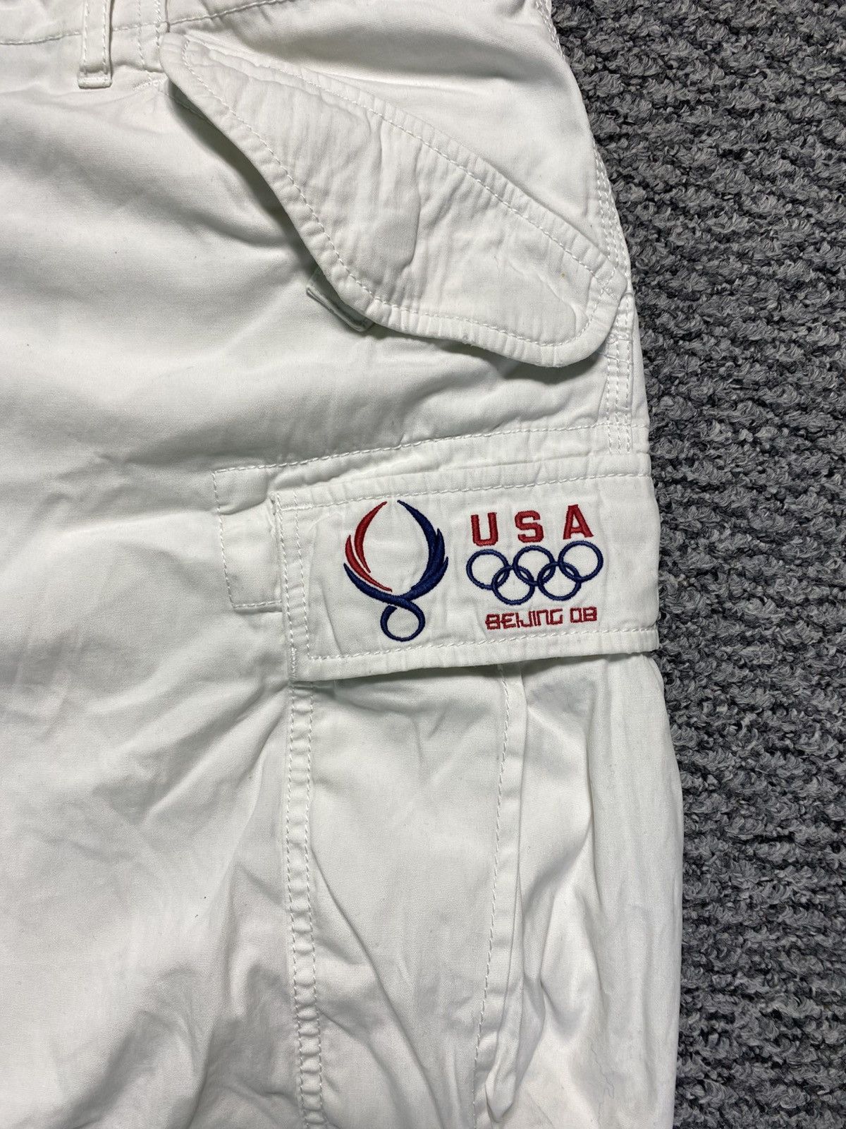 Polo Ralph Lauren Vintage Polo Ralph Lauren USA Olympic cargo shorts USA Size US 36 / EU 52 - 3 Thumbnail