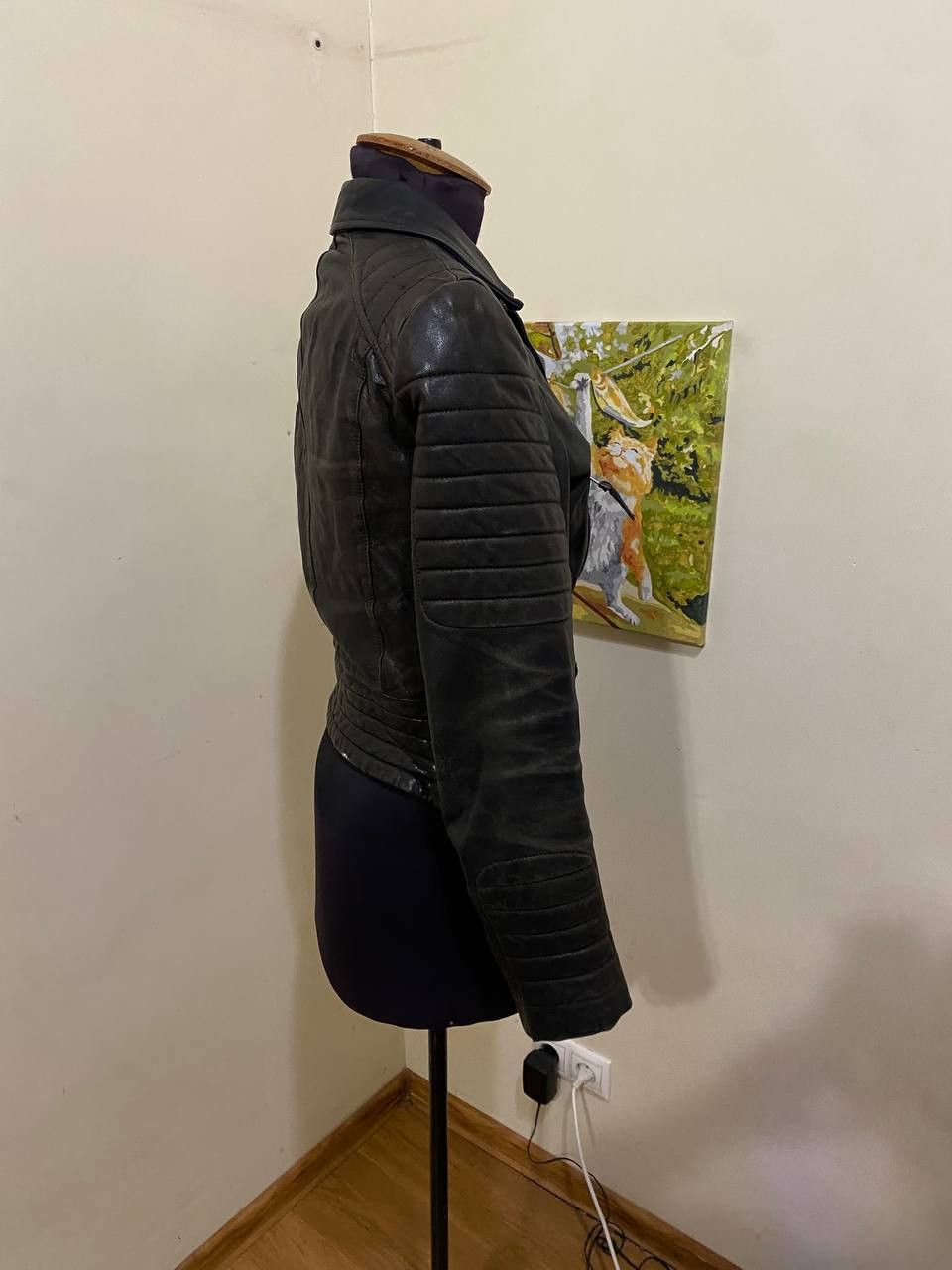 Allsaints AllSaints Italian leather biker jacket, size US 6. Size M / US 6-8 / IT 42-44 - 6 Thumbnail
