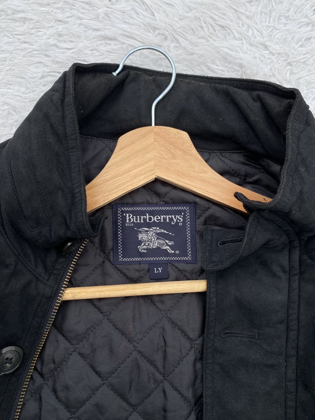 Burberry Rare Vintage 90s Burberry Black Jacket Size US L / EU 52-54 / 3 - 10 Thumbnail