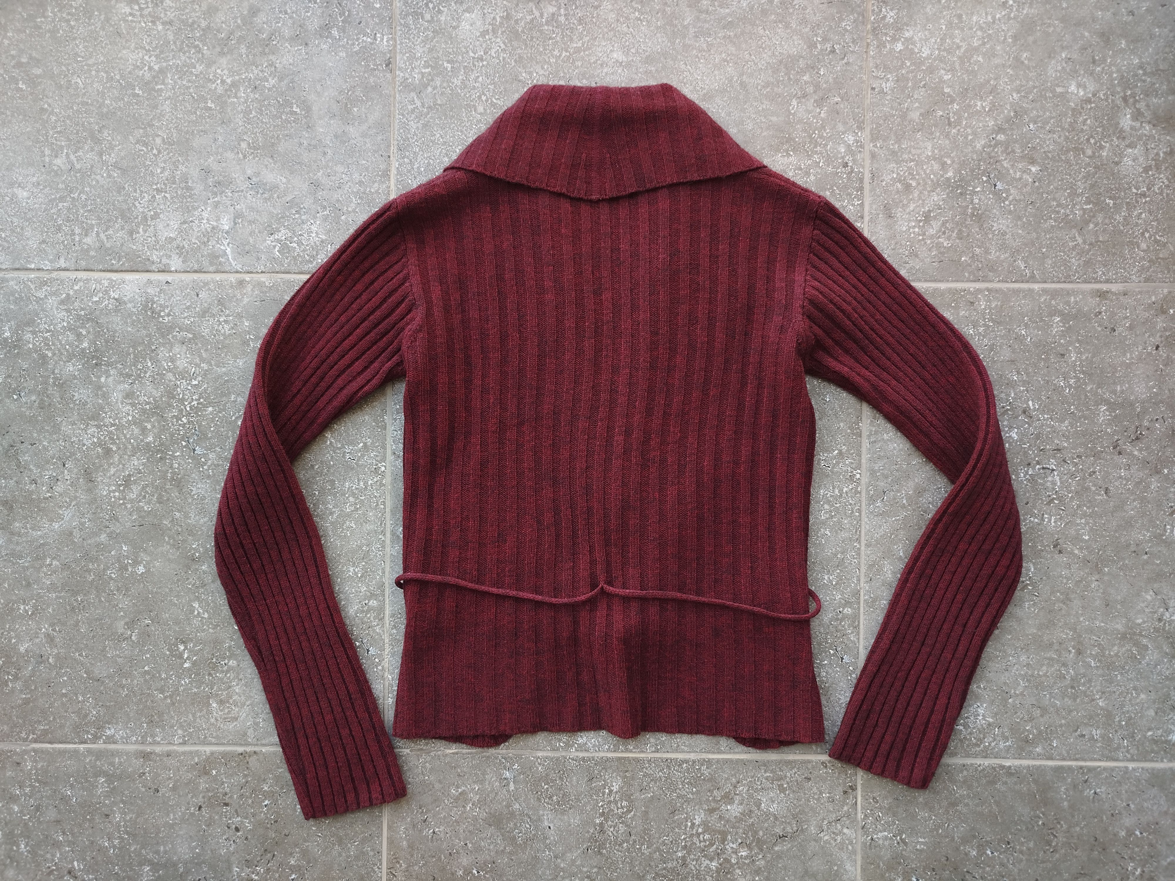 Sarah Pacini Cardigan Wrap Belted Knit Wool Blend One Size Size ONE SIZE - 6 Thumbnail