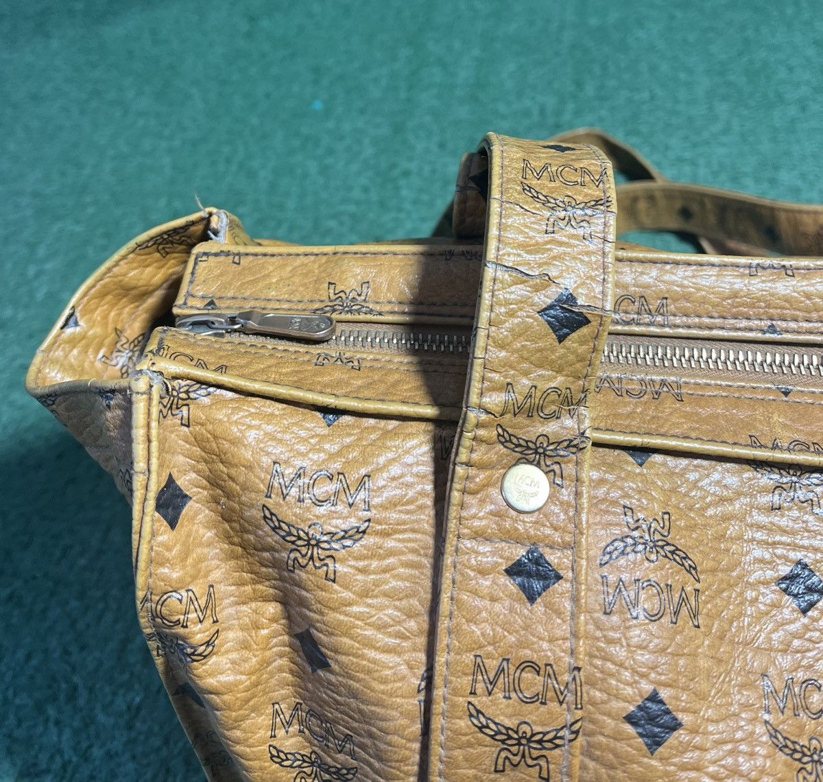 MCM MCM Monogram Leather Tote Bag Vintage Size ONE SIZE - 10 Thumbnail
