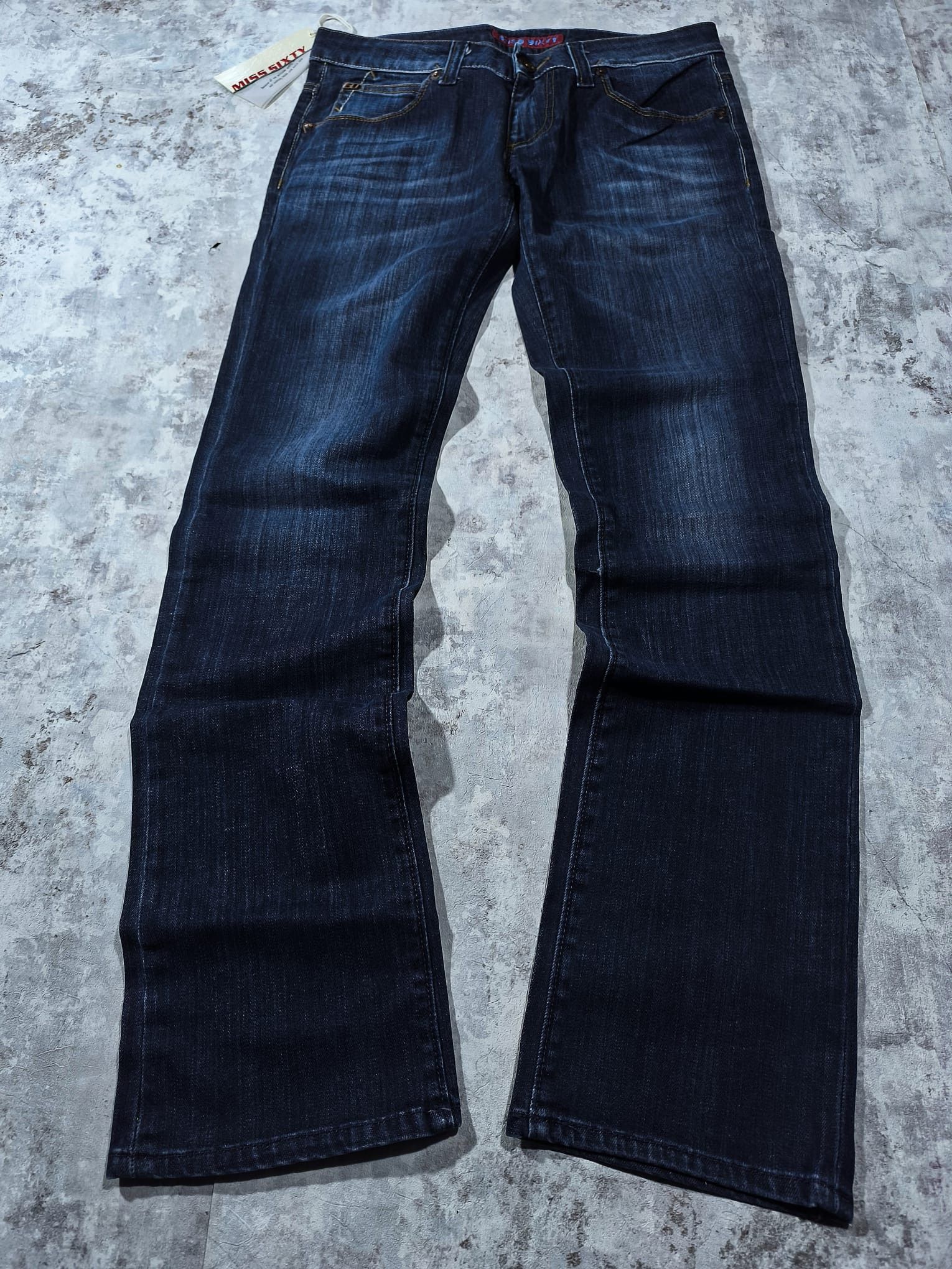 Miss Sixty lowrise y2k miss sixty italy blue faded wash jeans Size 31" - 1 Thumbnail