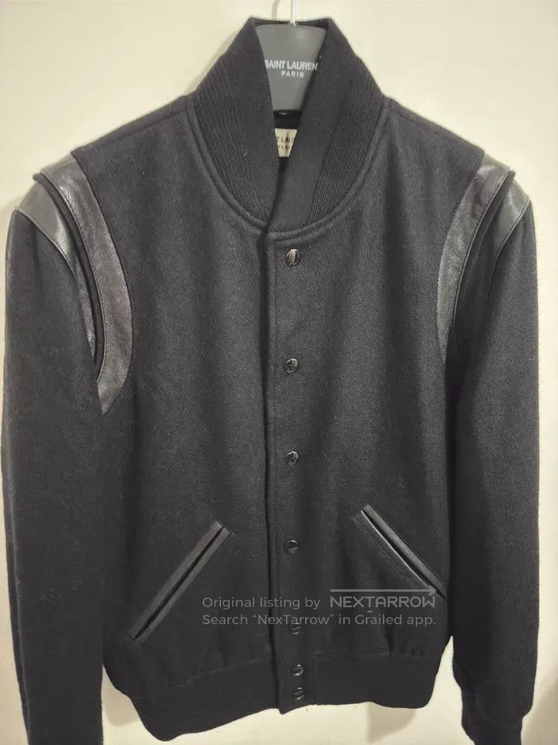Saint Laurent Paris Saint Laurent Paris Patchwork Black Samurai Baseball Jacke Size US S / EU 44-46 / 1 - 2 Thumbnail