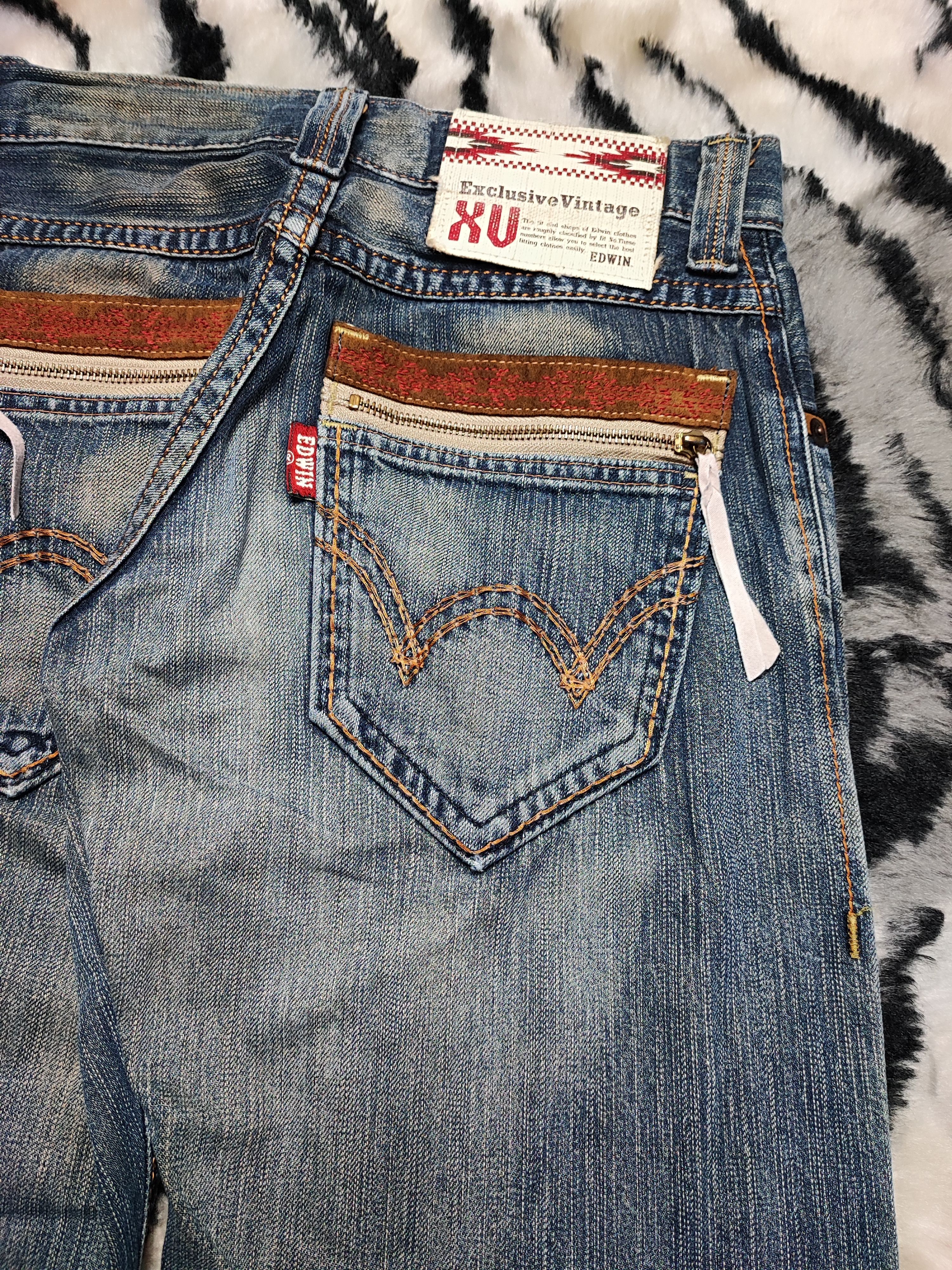 Edwin Edwin XV Vintage Rusty Distress Faded Size US 28 / EU 44 - 16 Thumbnail