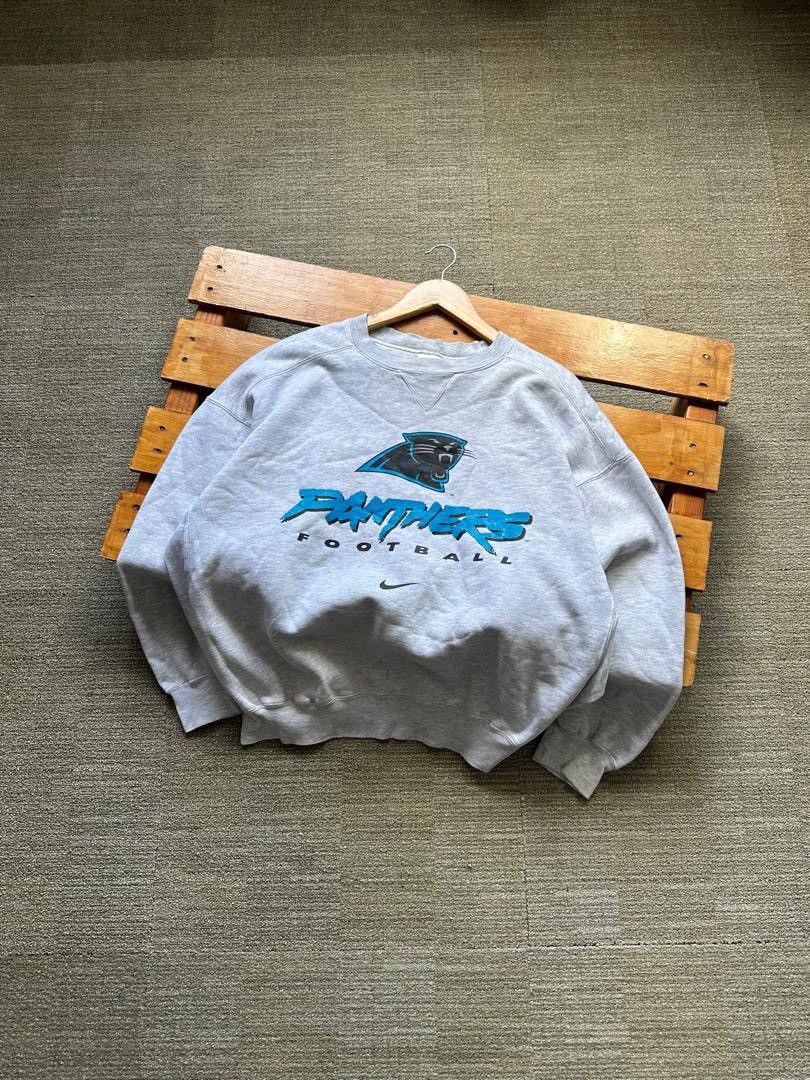 Nike VINTAGE NIKE CENTER NFL PANTHERS SWEATSHIRT Size US L / EU 52-54 / 3 - 1 Thumbnail