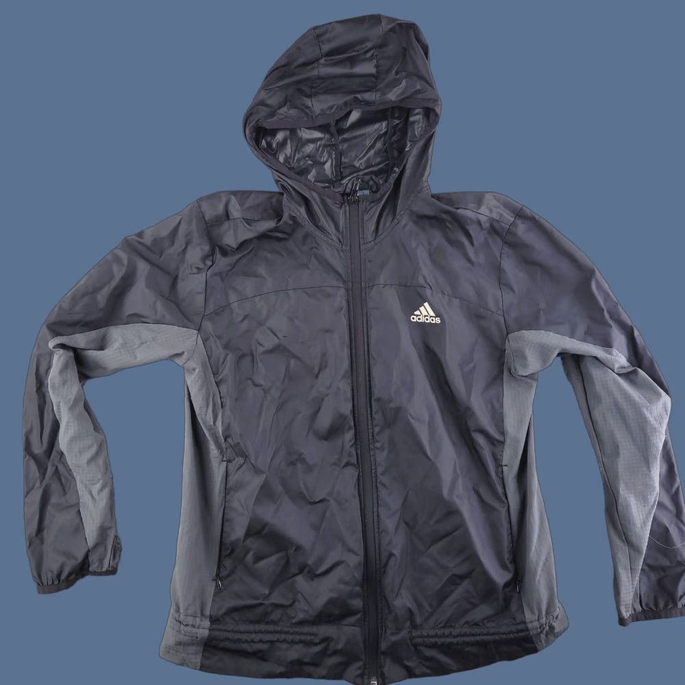 Adidas Adidas Jacket Womens Medium Black Primegreen Packable Lightweight Shell Size M / US 6-8 / IT 42-44 - 1 Thumbnail