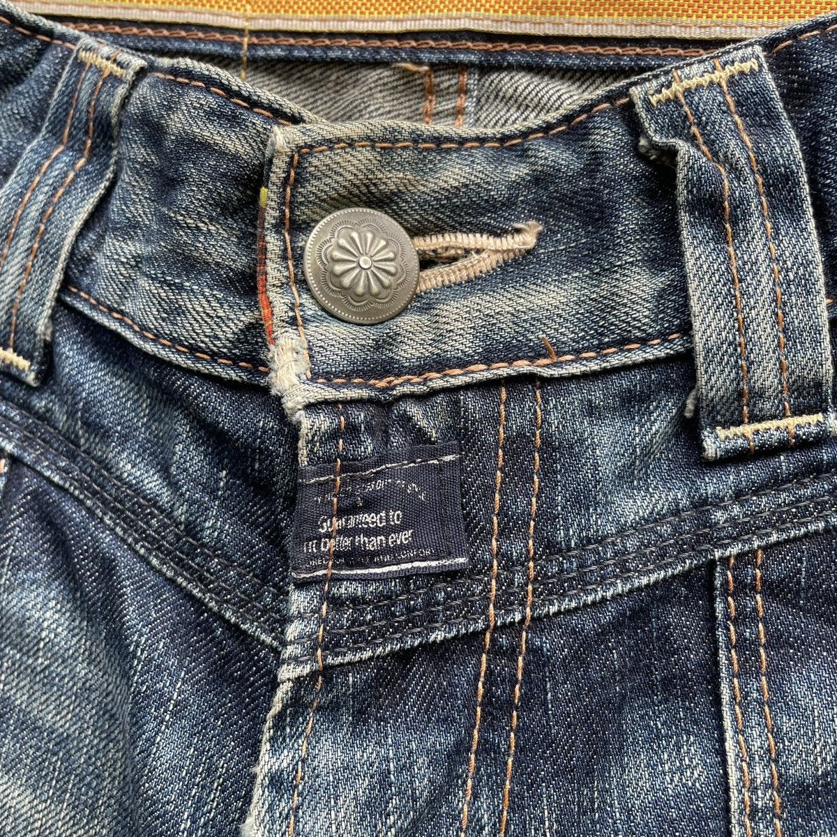Edwin Vintage Edwin Distressed Mud Wash Jeans Faded Denim Pants Size US 28 / EU 44 - 8 Thumbnail