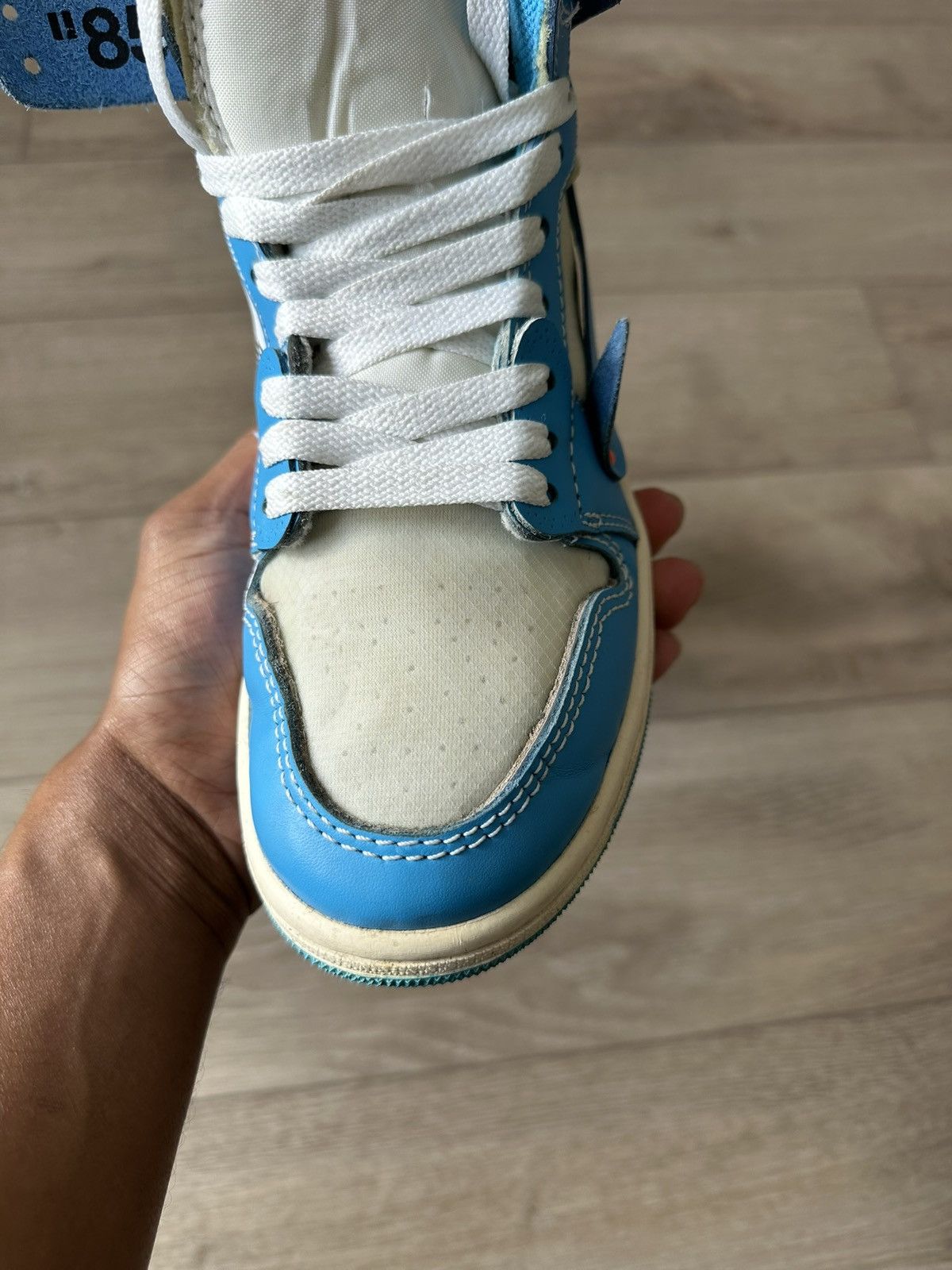 Jordan Brand × Off-White Jordan 1 Retro OG x Off-White High UNC Sz 6 Size US 6 / EU 39 - 5 Thumbnail
