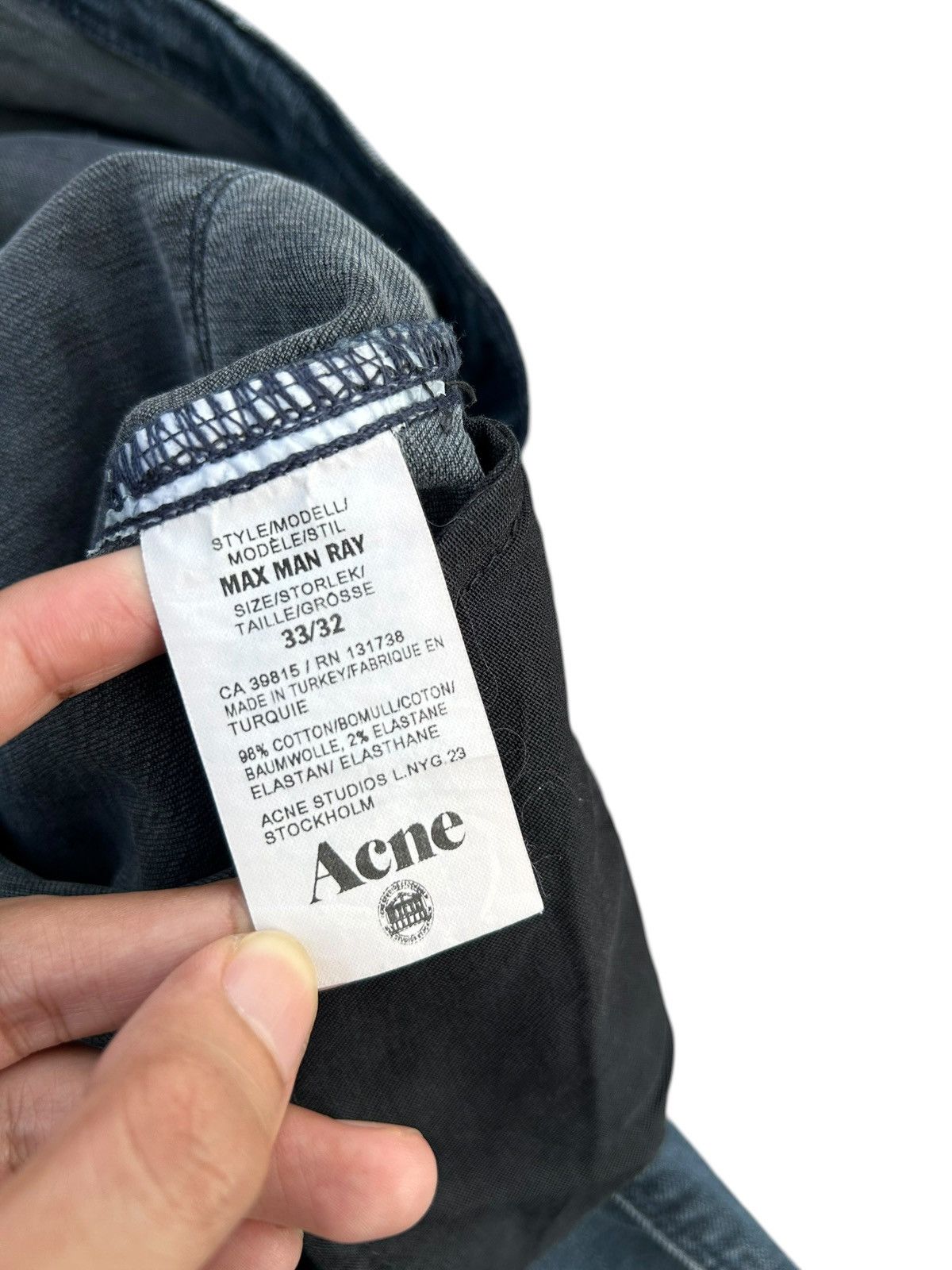 Acne Studios ACNE STUDIOS Stretchable Slim denim Jeans Size US 32 / EU 48 - 4 Thumbnail