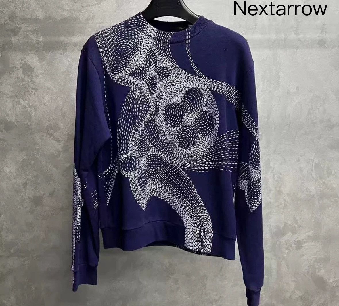 Louis Vuitton Louis Vuitton blue floral print round sleeved sweatshirt Size US S / EU 44-46 / 1 - 1 Thumbnail