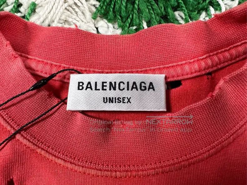 Balenciaga Balenciaga Destruction Double B Aged Short Sleeve Size US XS / EU 42 / 0 - 4 Thumbnail