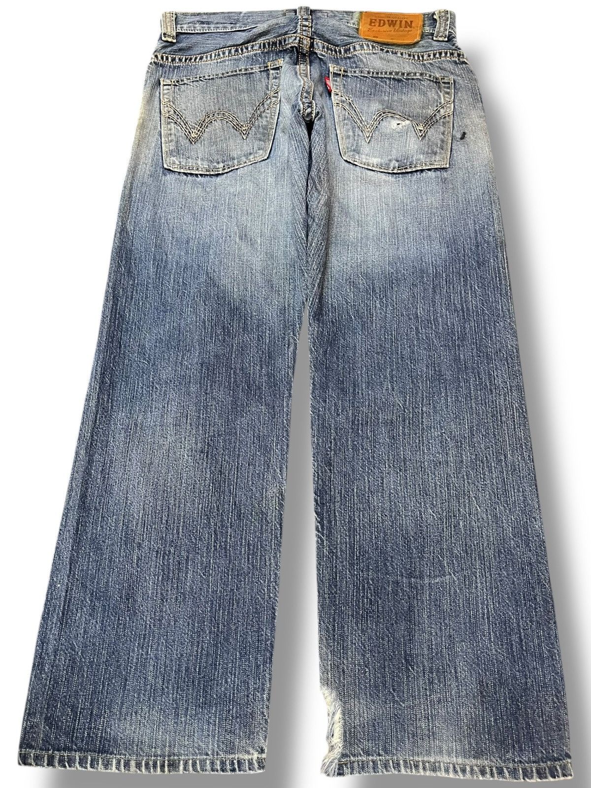 Edwin × Japanese Brand Vintage Edwin XV Baggy Ripped Grunge Denim Size US 32 / EU 48 - 6 Thumbnail