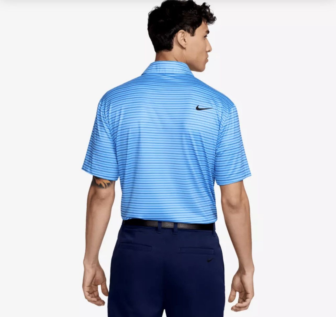 Nike Nike Dri-FIT Tour Striped Performance Golf Polo Blue Size US S / EU 44-46 / 1 - 2 Thumbnail