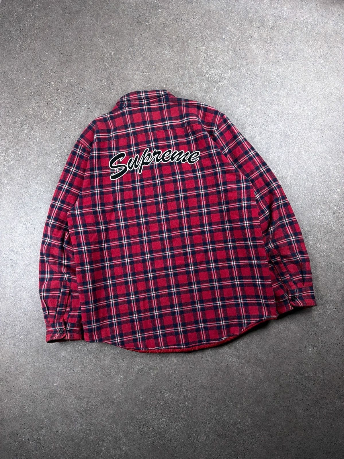 Supreme Quilted Flannel | Grailed