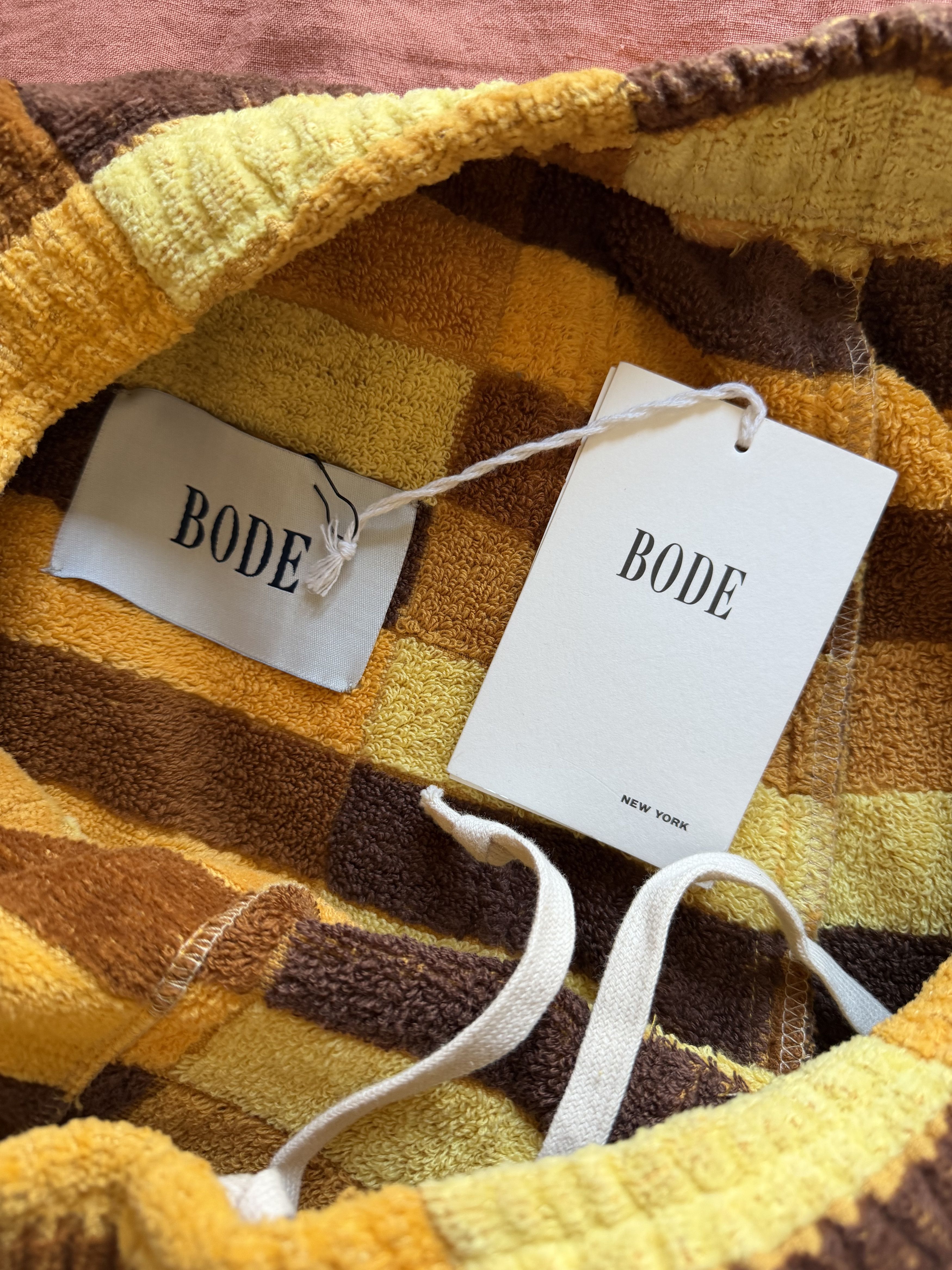 Bode Bode One of a Kind Full Towel Rugby Shorts in Yellow Size US 34 / EU 50 - 6 Thumbnail