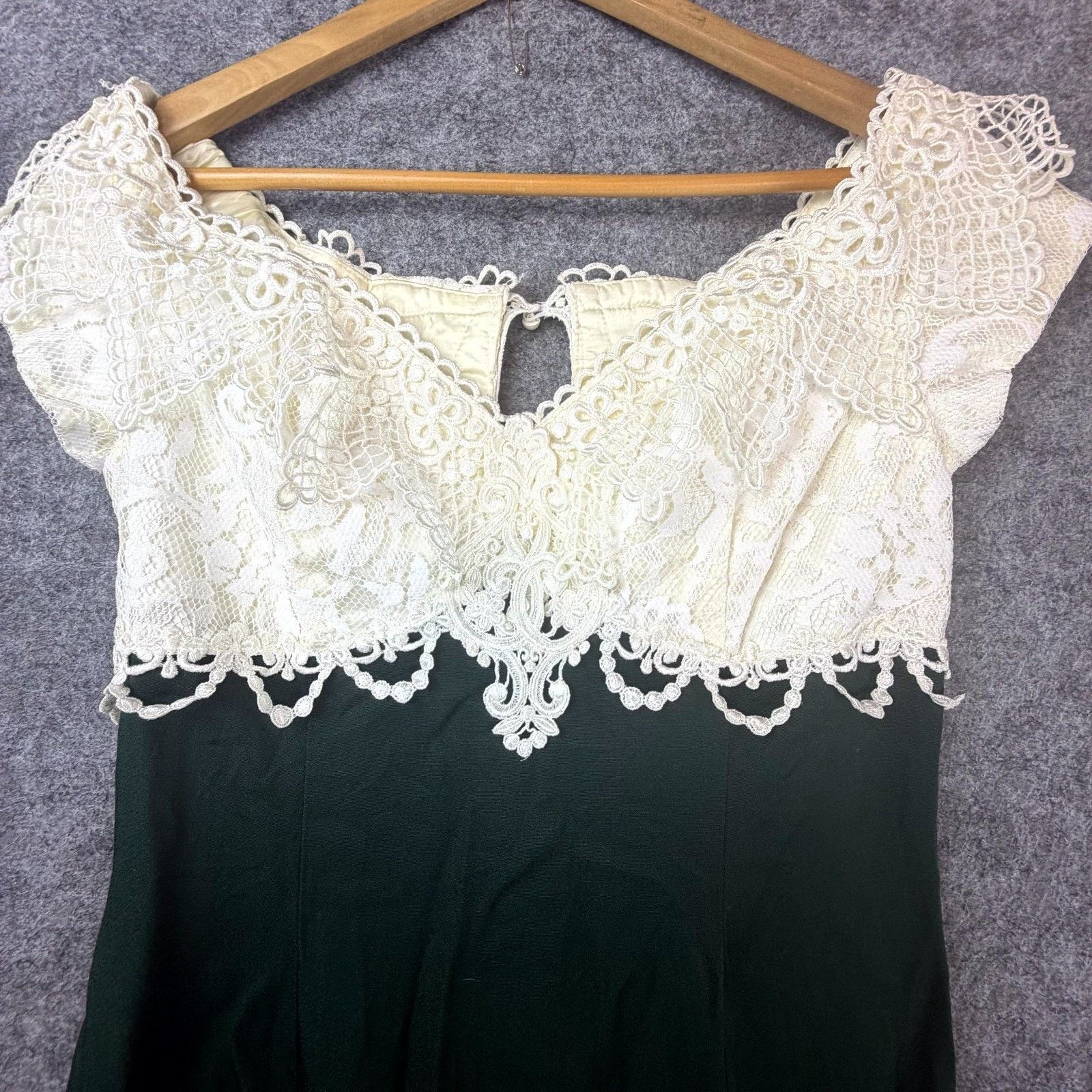 Jessica McClintock Vintage Jessica McClintock Dress 12 Green Bridal Evening Size XL / US 12-14 / IT 48-50 - 3 Thumbnail
