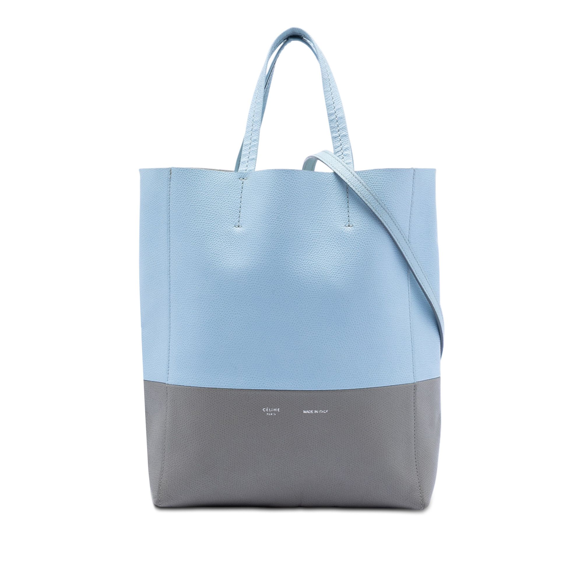 Celine Celine Small Bicolor Grained Calfskin Vertical Cabas Tote Size ONE SIZE - 1 Thumbnail