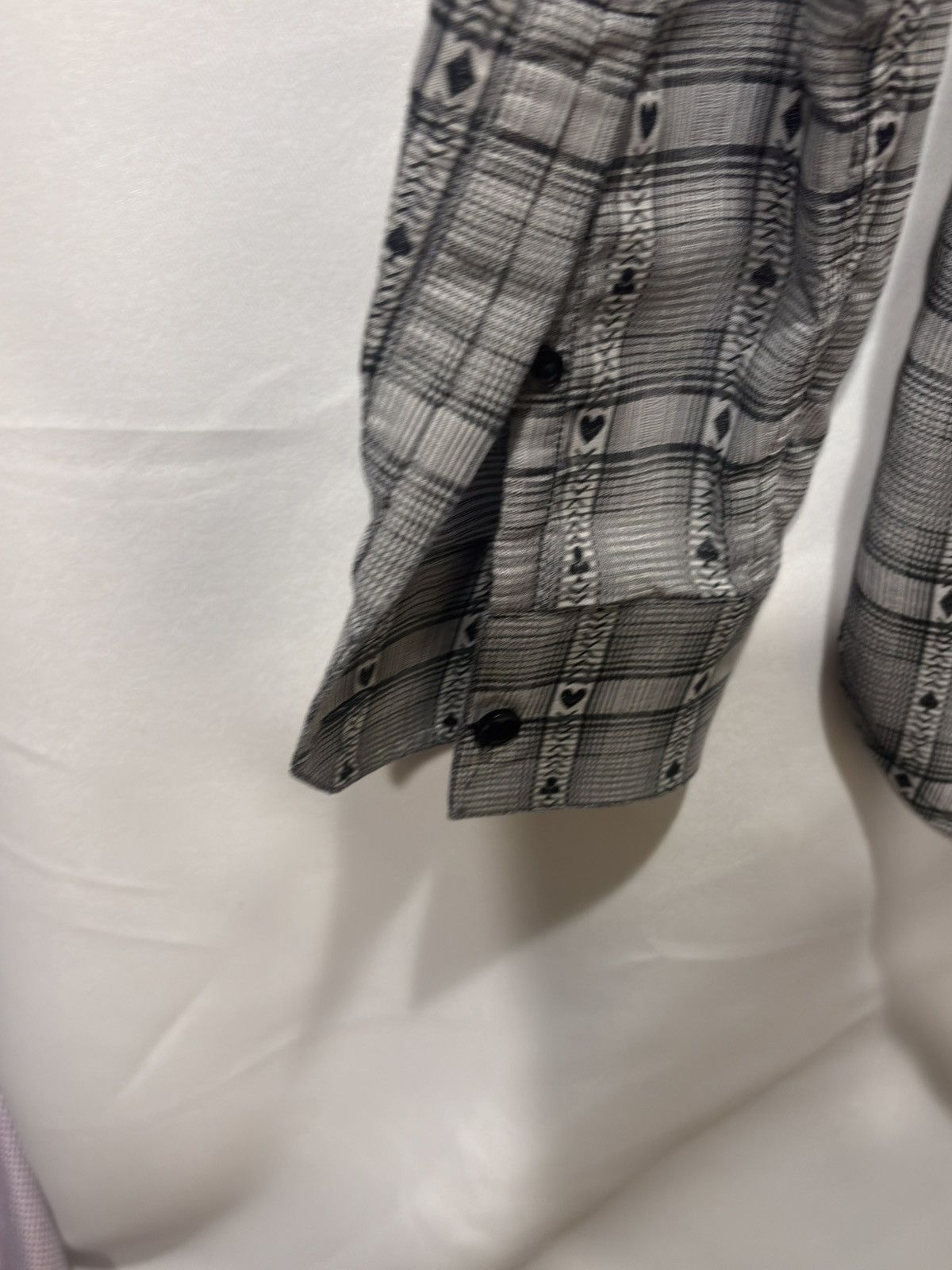 Saint Laurent Paris RARE NWOT Saint Laurent SS18 Casino Spade Plaid LG Shirt Size US L / EU 52-54 / 3 - 12 Thumbnail