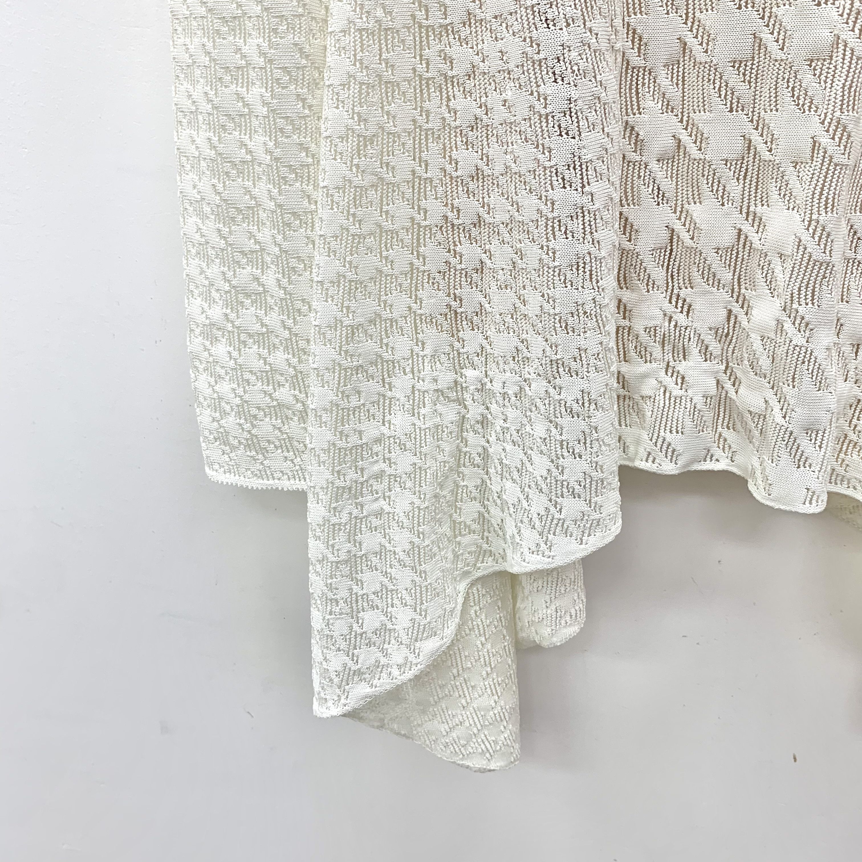 Dior Dior Houndstooth Knit Top White (Size XS) Size XS / US 0-2 / IT 36-38 - 7 Thumbnail