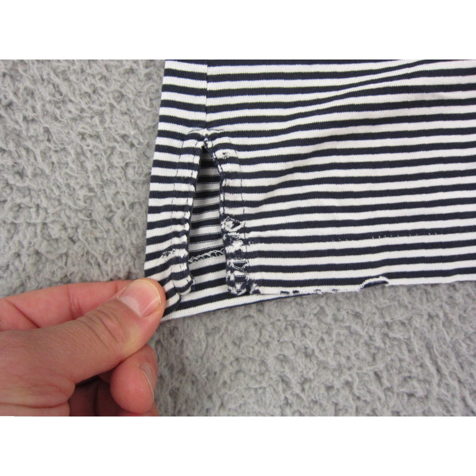 Ralph Lauren VINTAGE Ralph Lauren Polo Shirt Mens L White Blue Pony Soft Cotton Striped Casual Logo 80s 90s Golf Mens Size US L / EU 52-54 / 3 - 7 Thumbnail