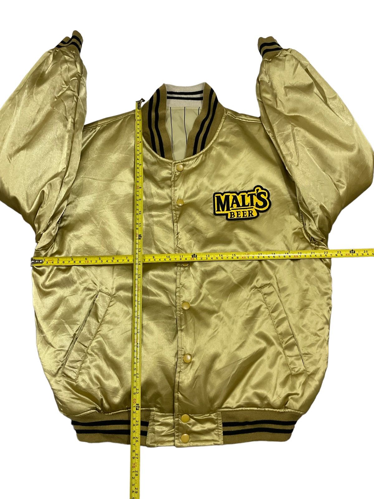 Ring Jacket Vintage Gold Malts Beer Embroidery Reversible Bomber Jacket Size US M / EU 48-50 / 2 - 18 Thumbnail