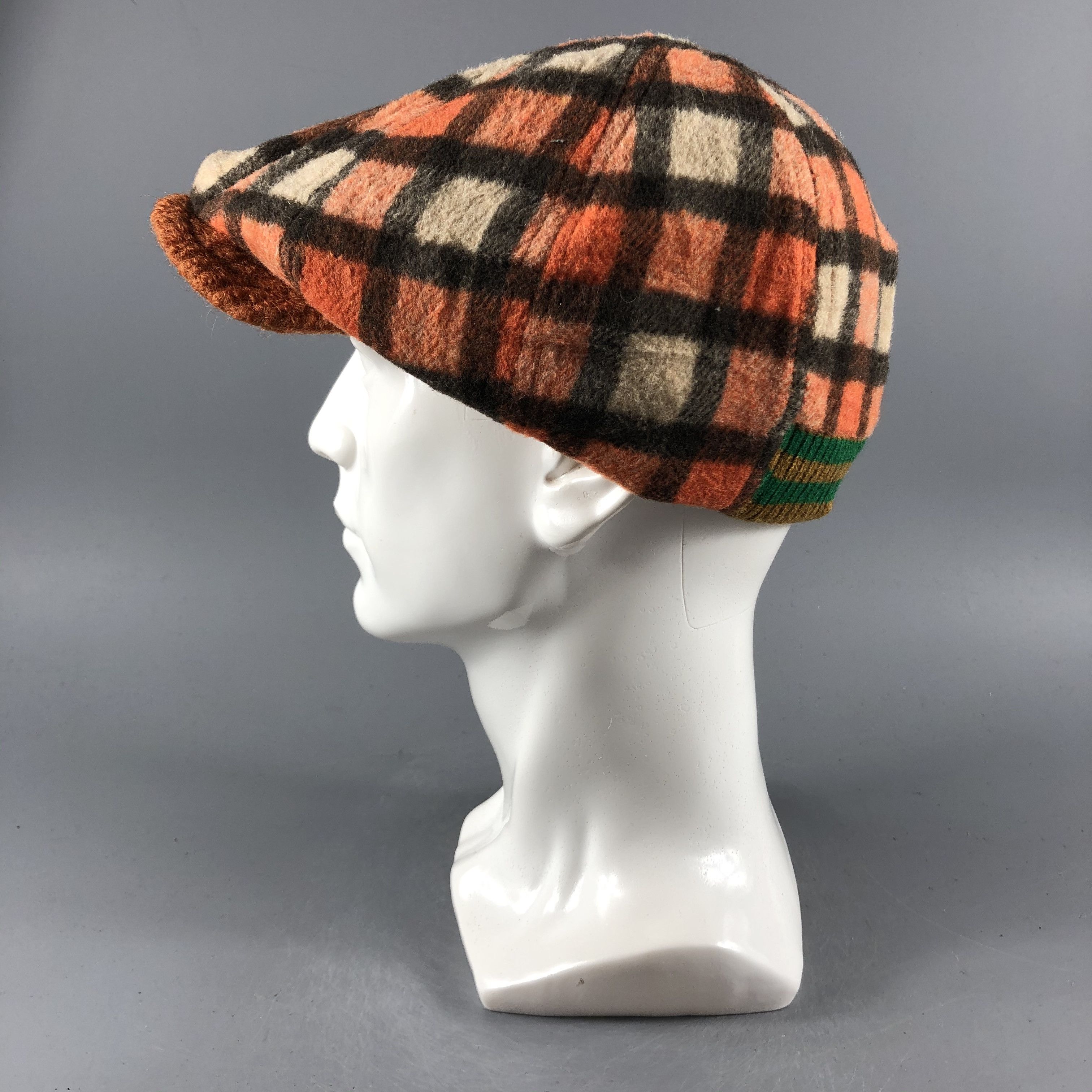 Japanese Brand × Vintage Junk Store Checker Ivy Caps -D722 Size ONE SIZE - 1 Thumbnail