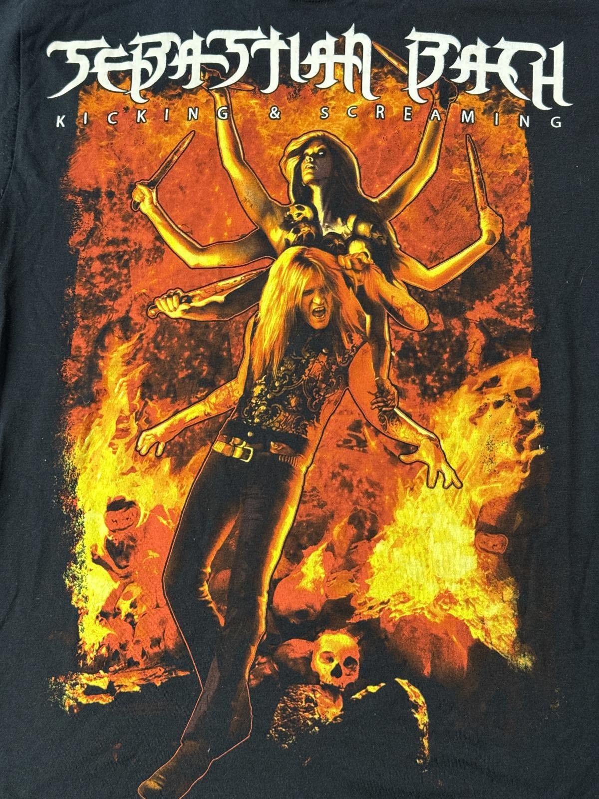 Hanes Sebastian Bach T-shirt Album Kicking and Screaming Tee - M Size US M / EU 48-50 / 2 - 4 Thumbnail