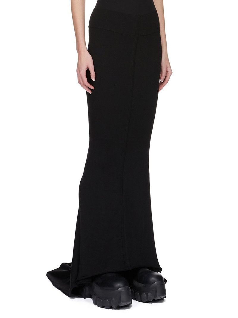 Rick Owens o1y0126 Maxi Skirt in Black Size 26" / US 2 / IT 38 - 2 Thumbnail