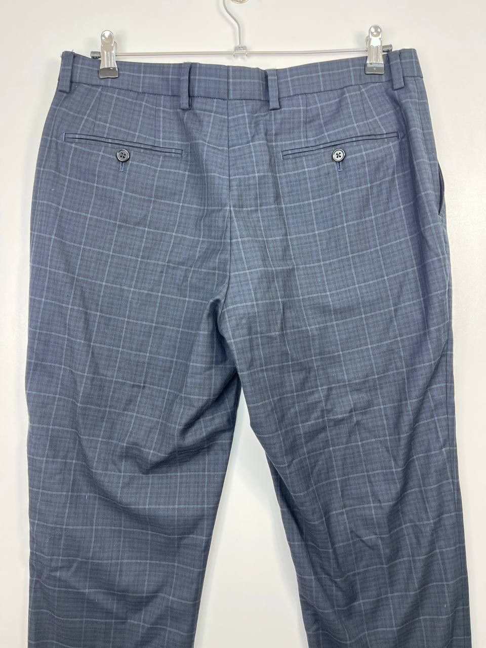 NEXT Next Tailoring Mens Dress Pants Blue Check Trousers Sz 34x34 Size US 34 / EU 50 - 5 Thumbnail