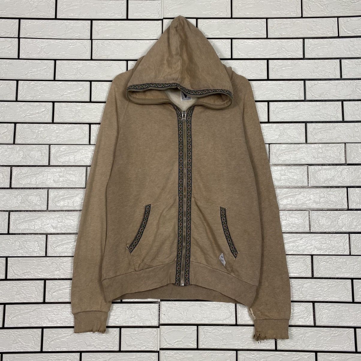 Hysteric Glamour 📌Vintage Zipper Sweater Go Slow Caravan Patchwork Size US M / EU 48-50 / 2 - 2 Thumbnail