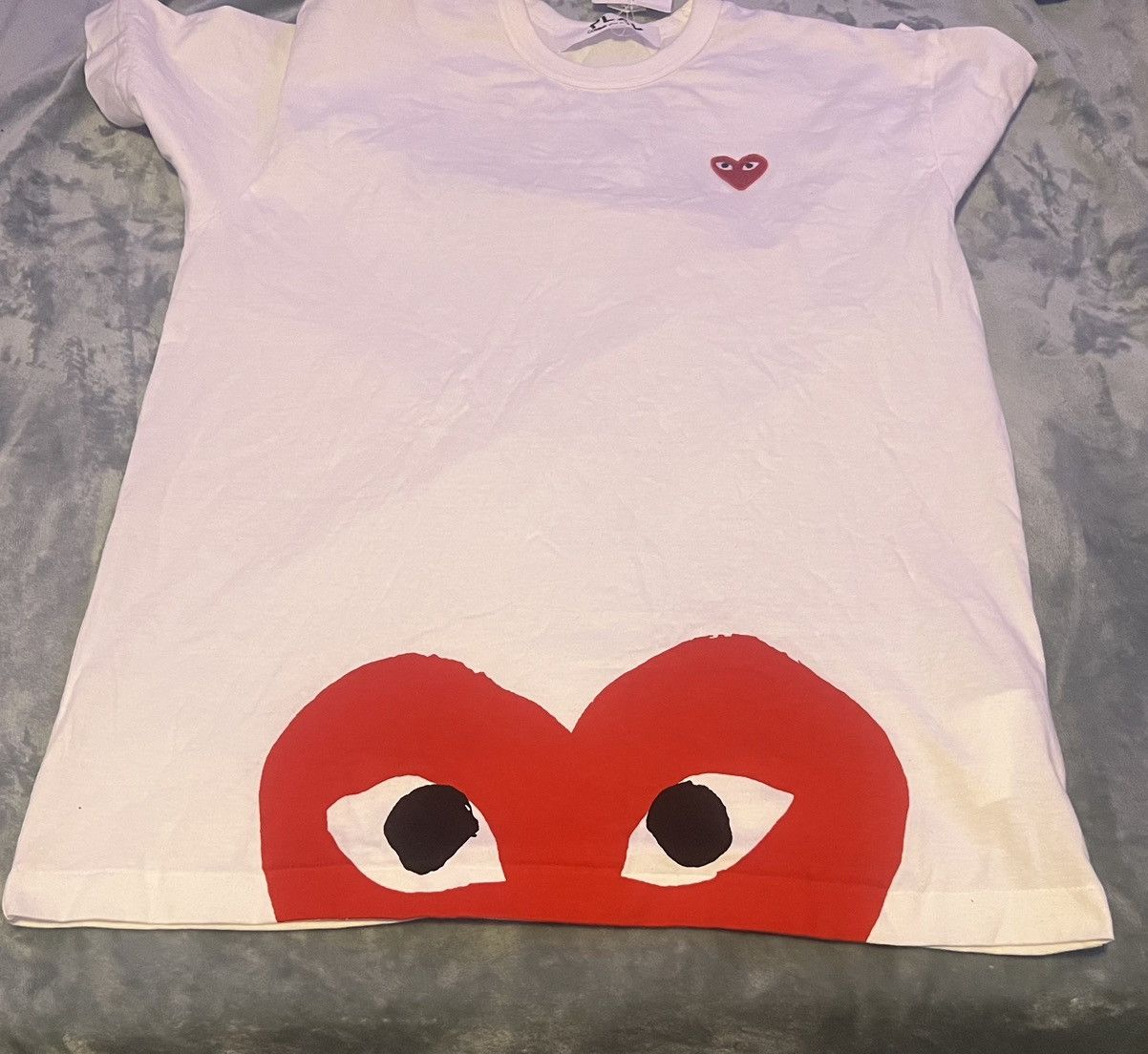Comme Des Garçons PLAY Play Red Half Heart T-Shirt