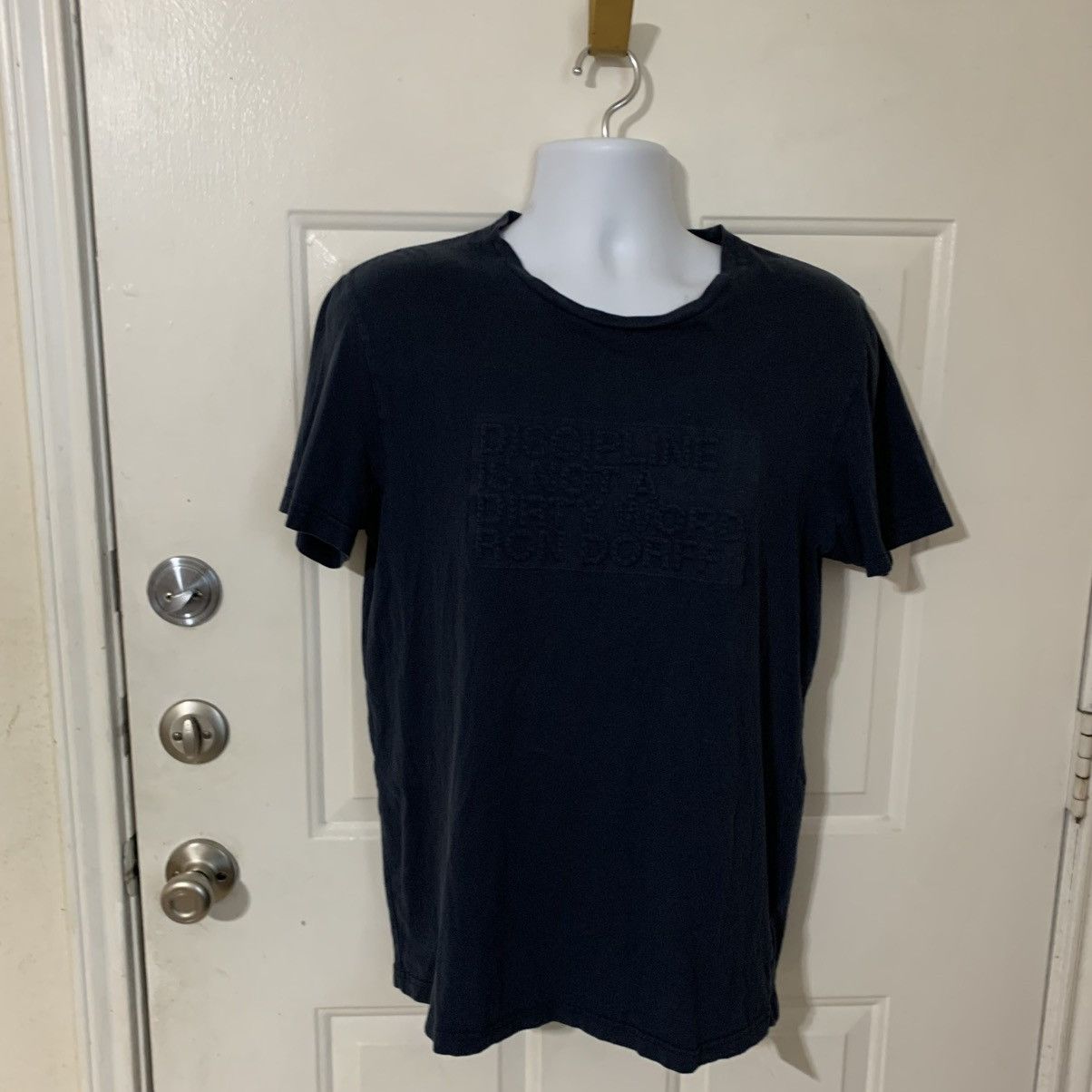 Designer Ron Dorff Discipline is not a Dirty Word Slim fit t shirt Size US L / EU 52-54 / 3 - 2 Thumbnail