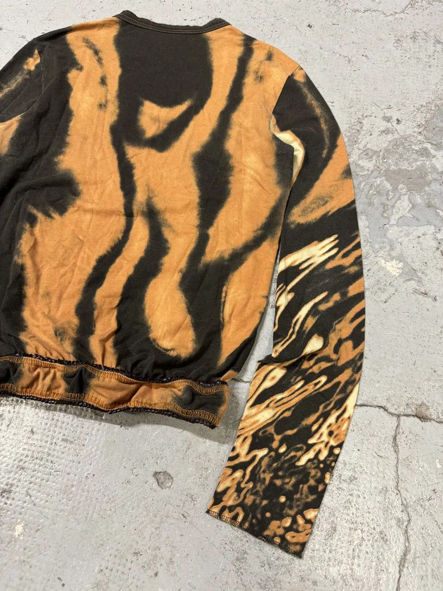 Just Cavalli SS2002 Cavalli Orange & Black Hallucination Longsleeves Size XS / US 0-2 / IT 36-38 - 3 Thumbnail