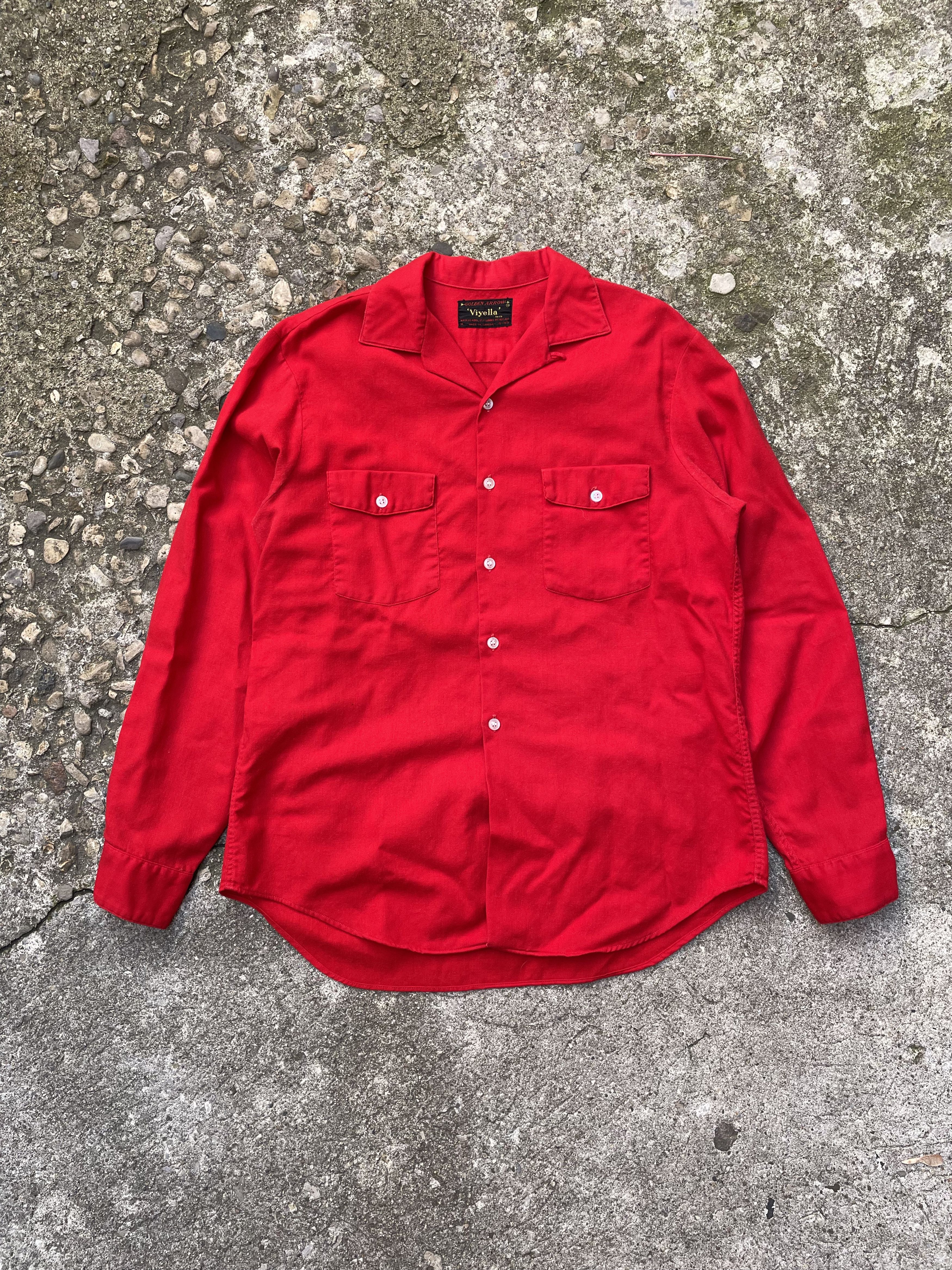 Arrow × Vintage True Vintage 1950's Golden Arrow Viyella Loop Collar Shirt Size US M / EU 48-50 / 2 - 1 Thumbnail