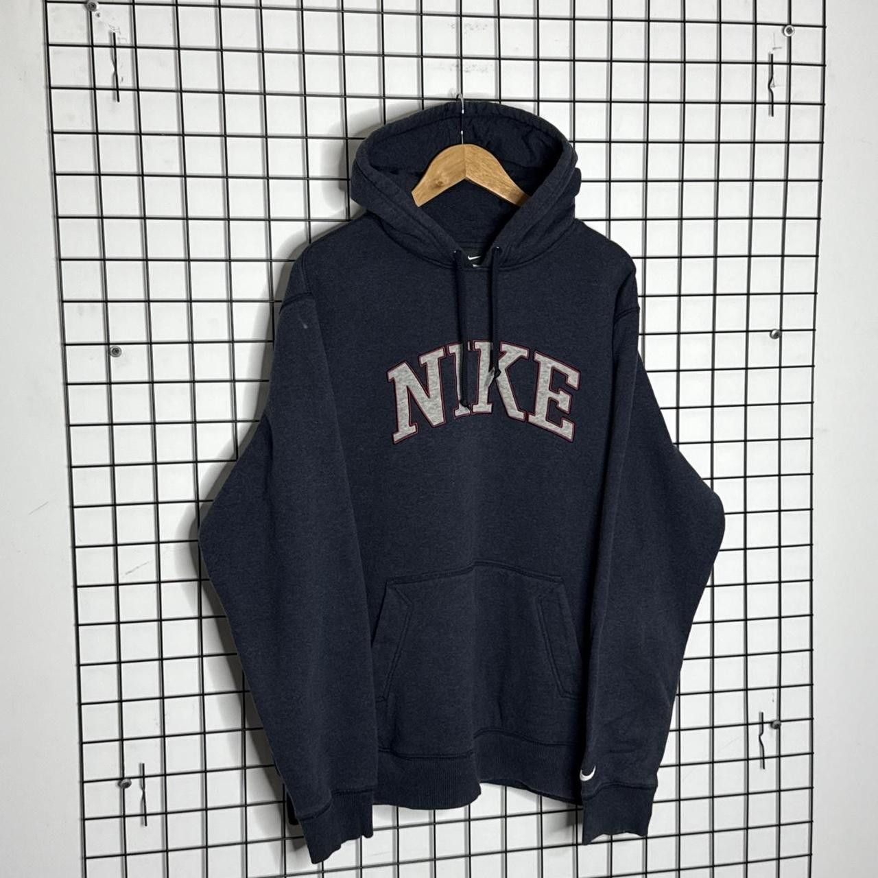 Nike Nike Vintage Spellout Hoodie Navy Vintage 90s Size US XXL / EU 58 / 5 - 3 Thumbnail